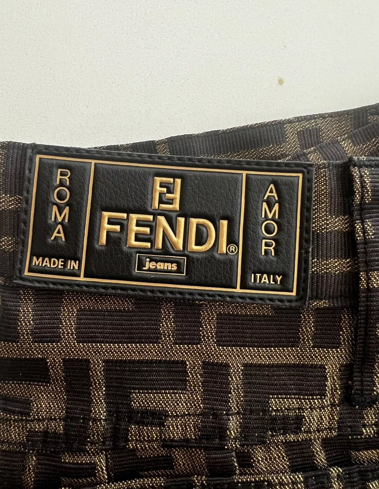 Fendi Zucca Print Bermuda Shorts Size 28
