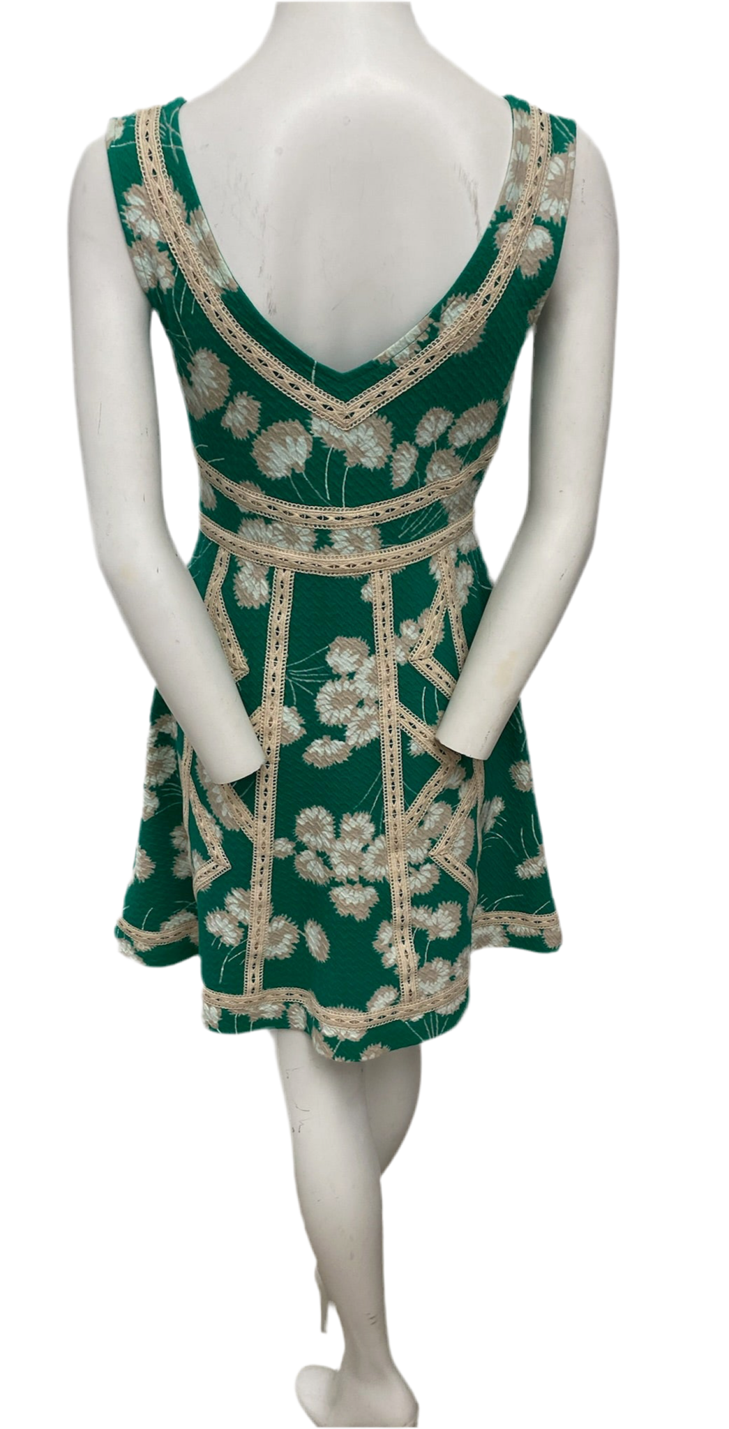 Maeve Green Print Dress Size 6