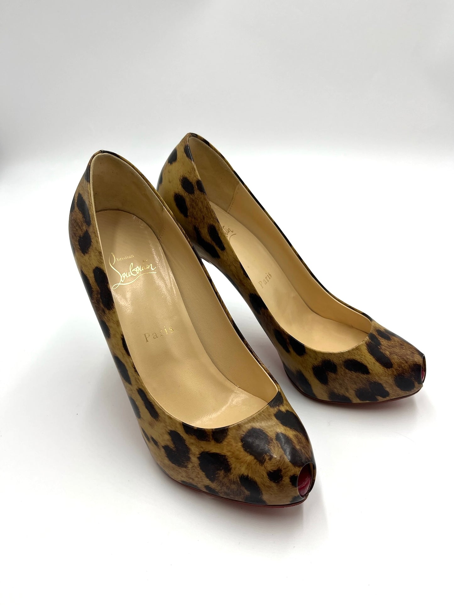 Christian Louboutin Leopard Print Heels Size 37.5