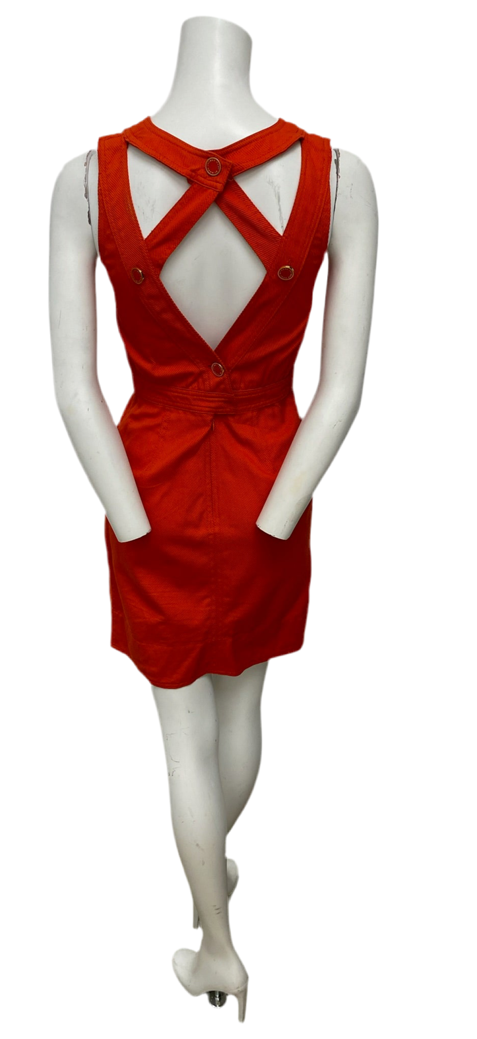 Marc by Marc Jacobs Orange Cut-Out Dress Size 2