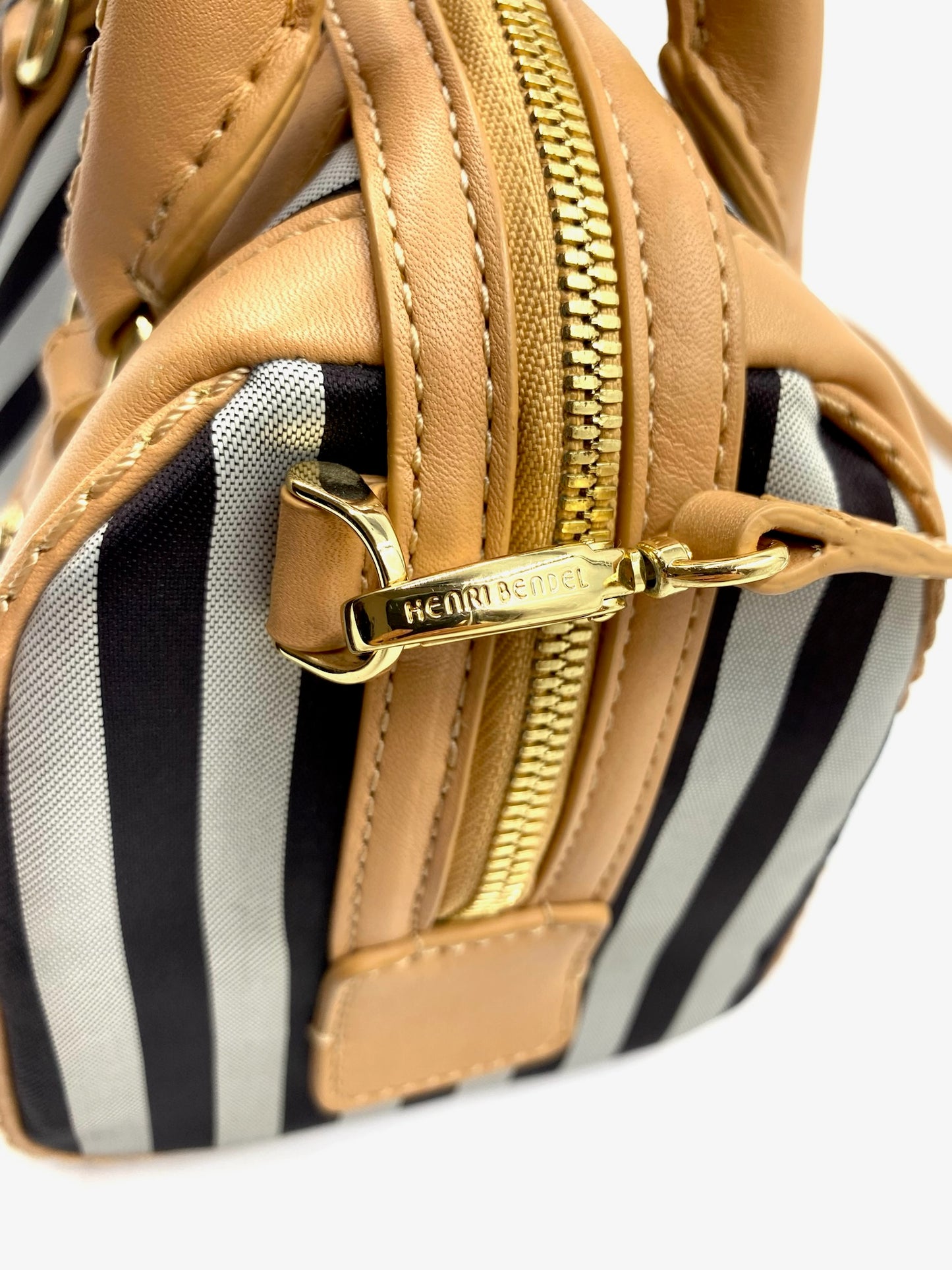 Henri Bendel Mini Stripe Nylon Bag