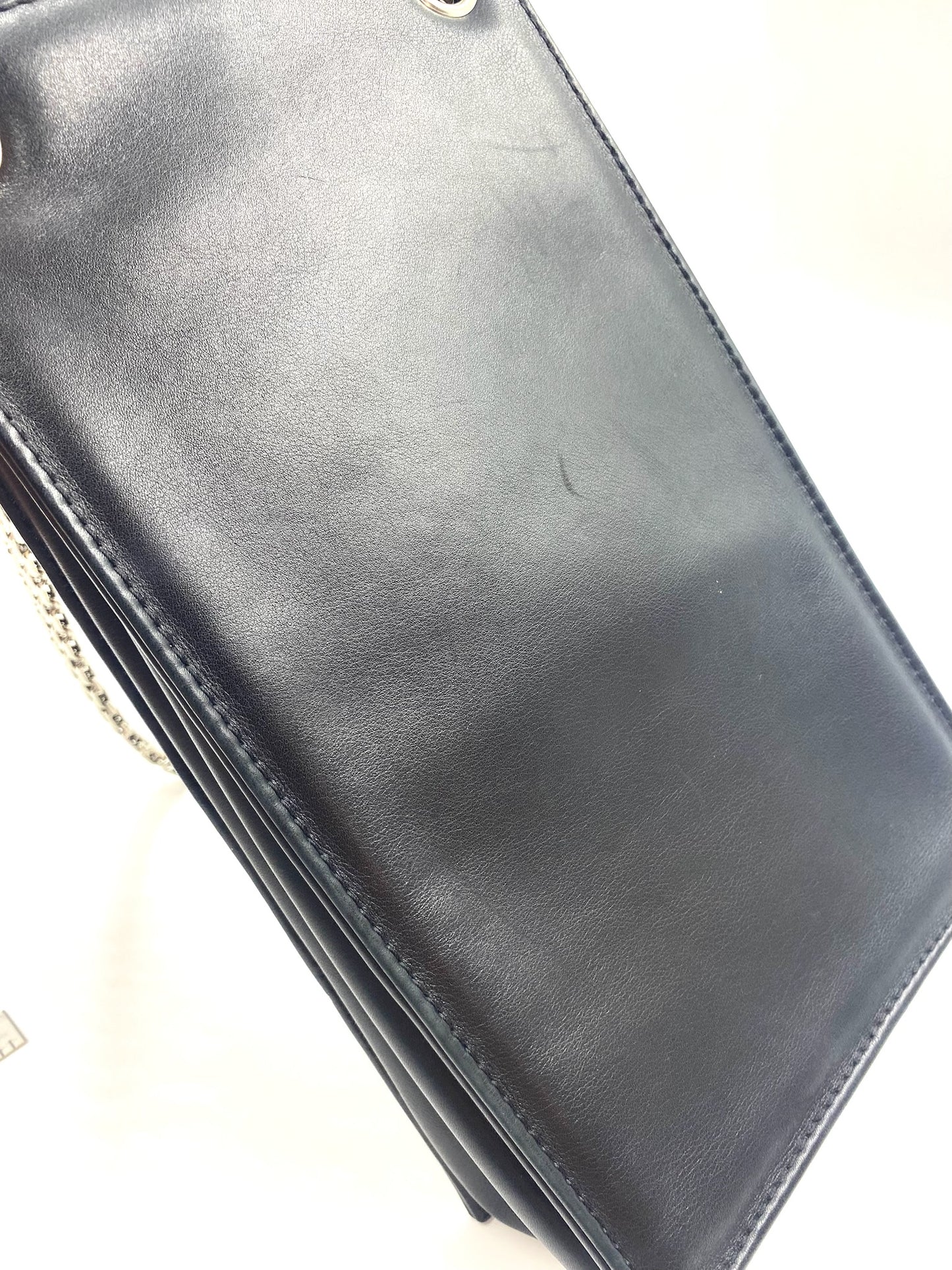 Chanel Black Leather & Patent Re-issue Mini Tote