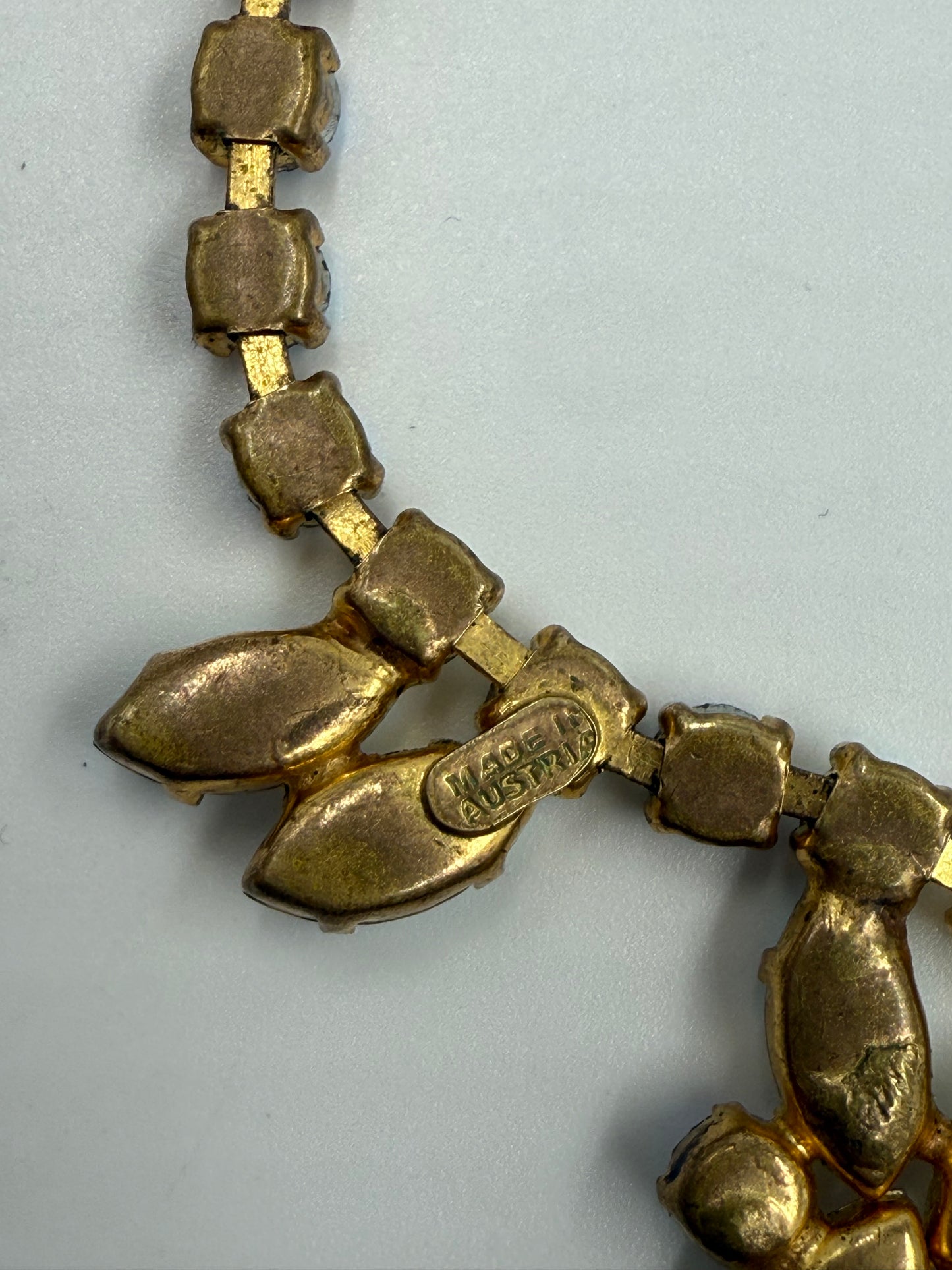 Vintage 1960s Aurora Borealis Diamanté Necklace