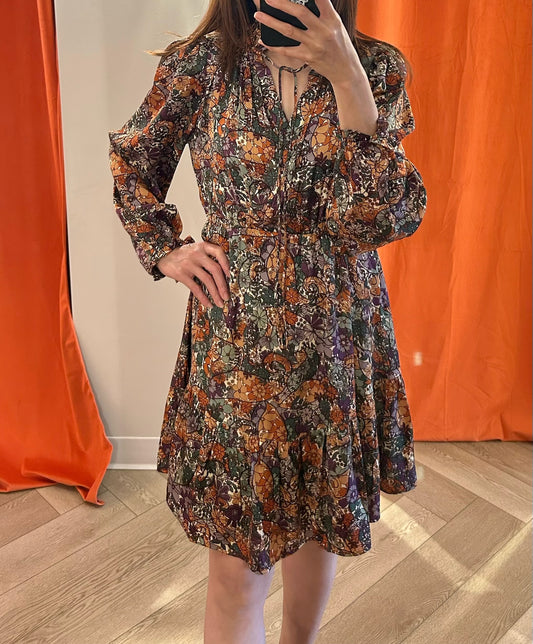 Suncoo Paris Floral Print Dress Size 1 US S