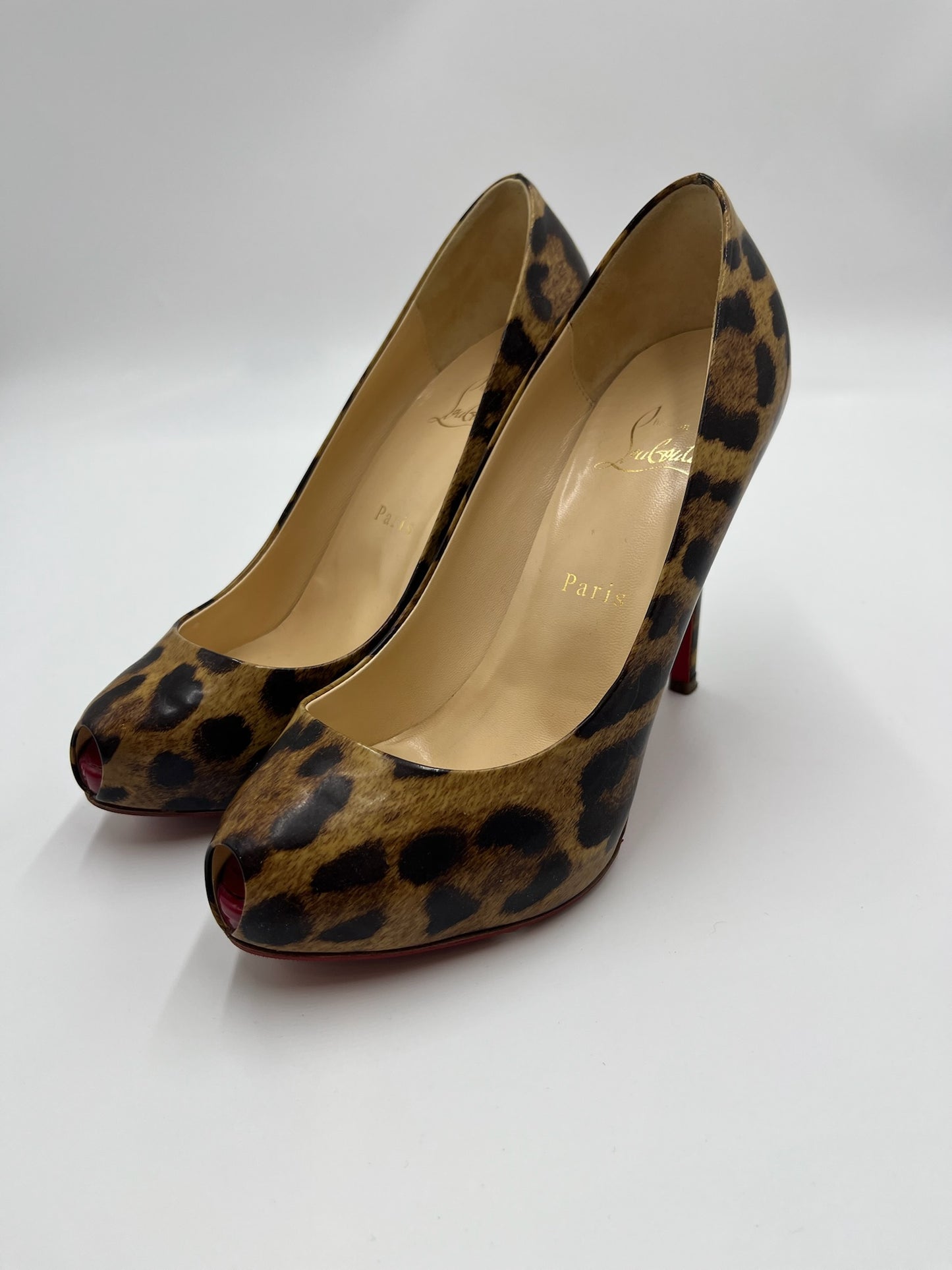 Christian Louboutin Leopard Print Heels Size 37.5