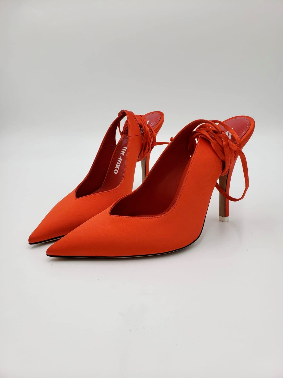 The Attico “ Venus” Orange Slingback Pumps Size 37