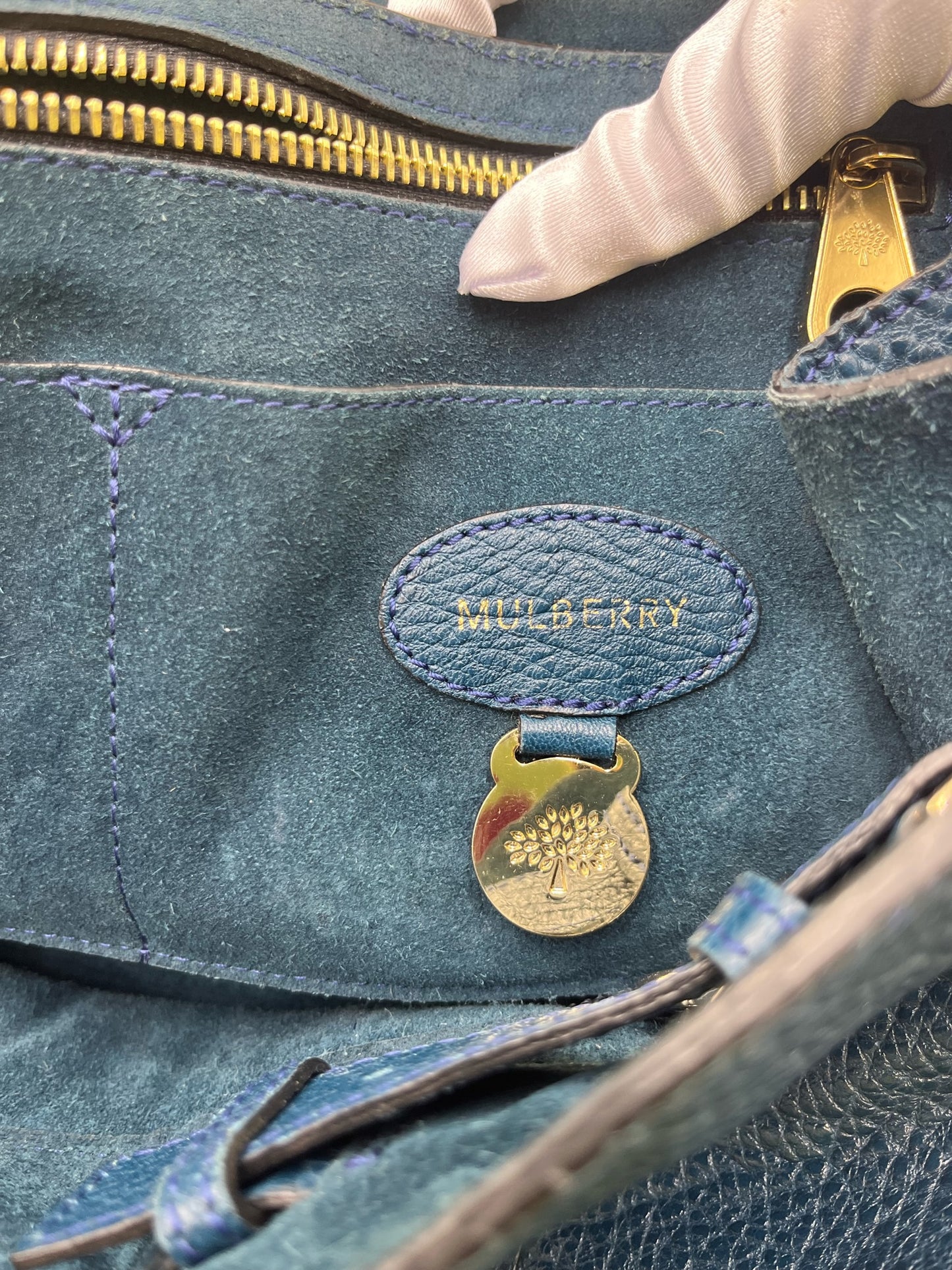 Mulberry Teal Bayswater Large Tote