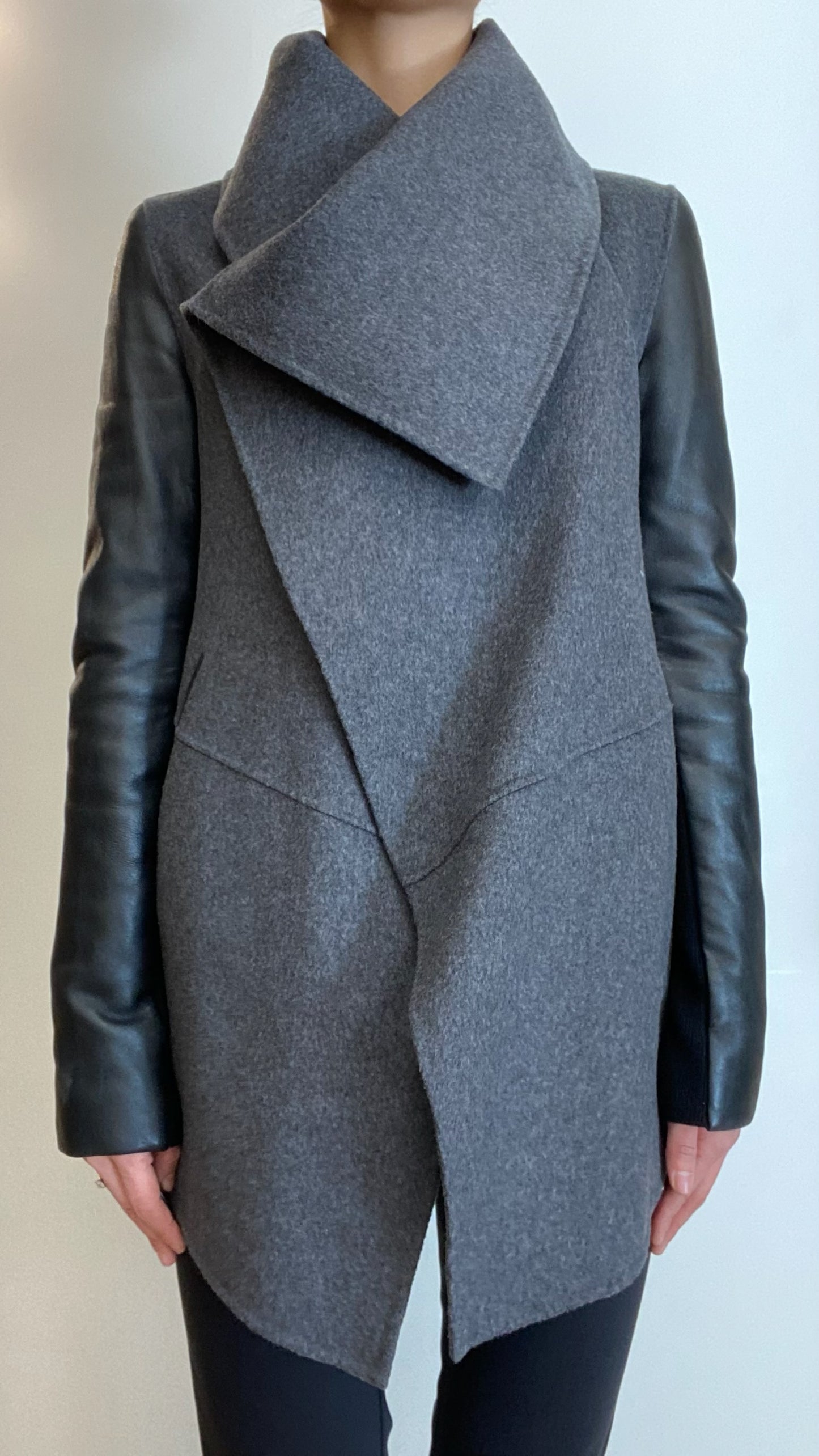 Mackage Grey Wrap Jacket Size XS