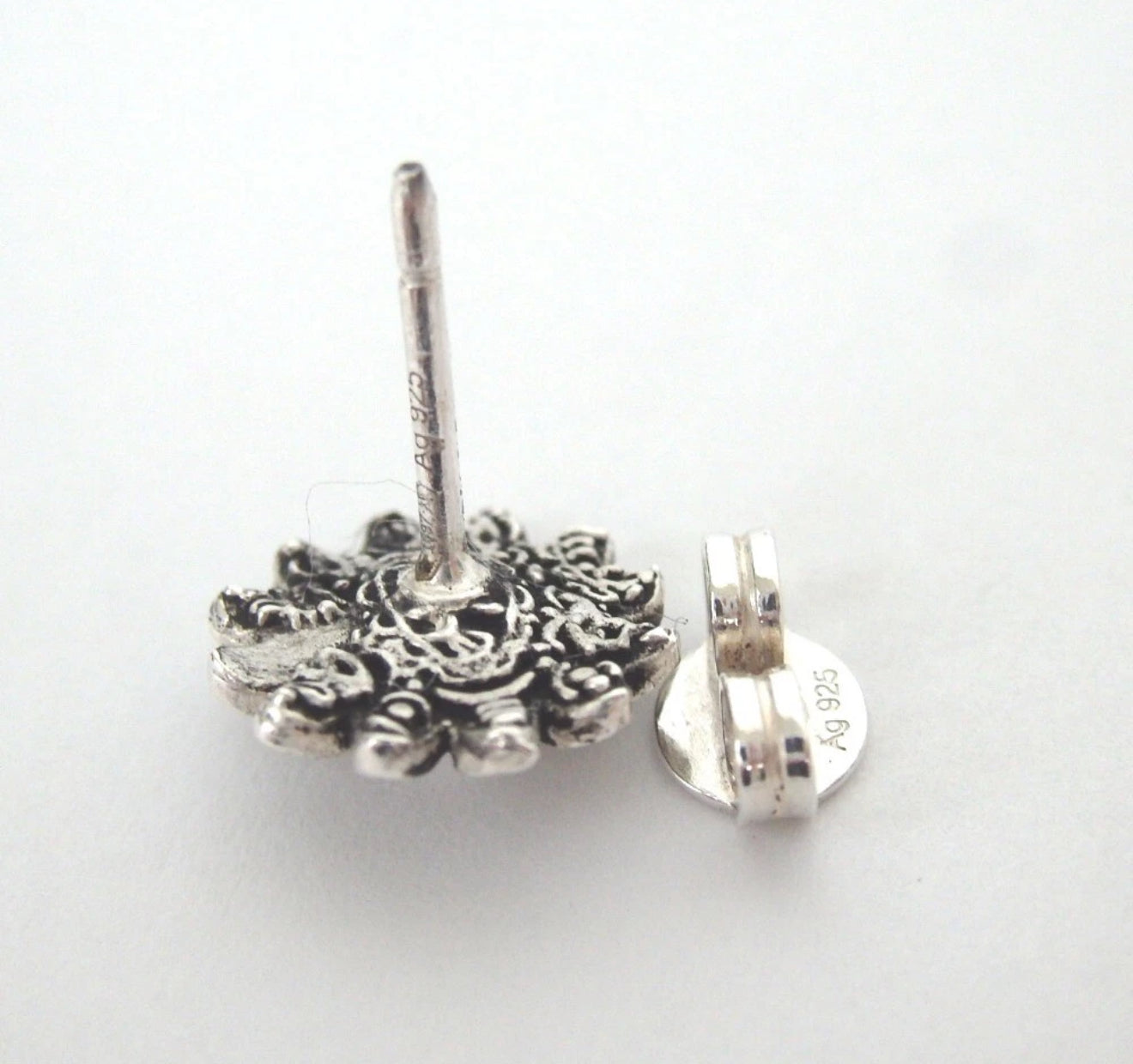 Gucci GG Marmont Silver Flower Stud Earring