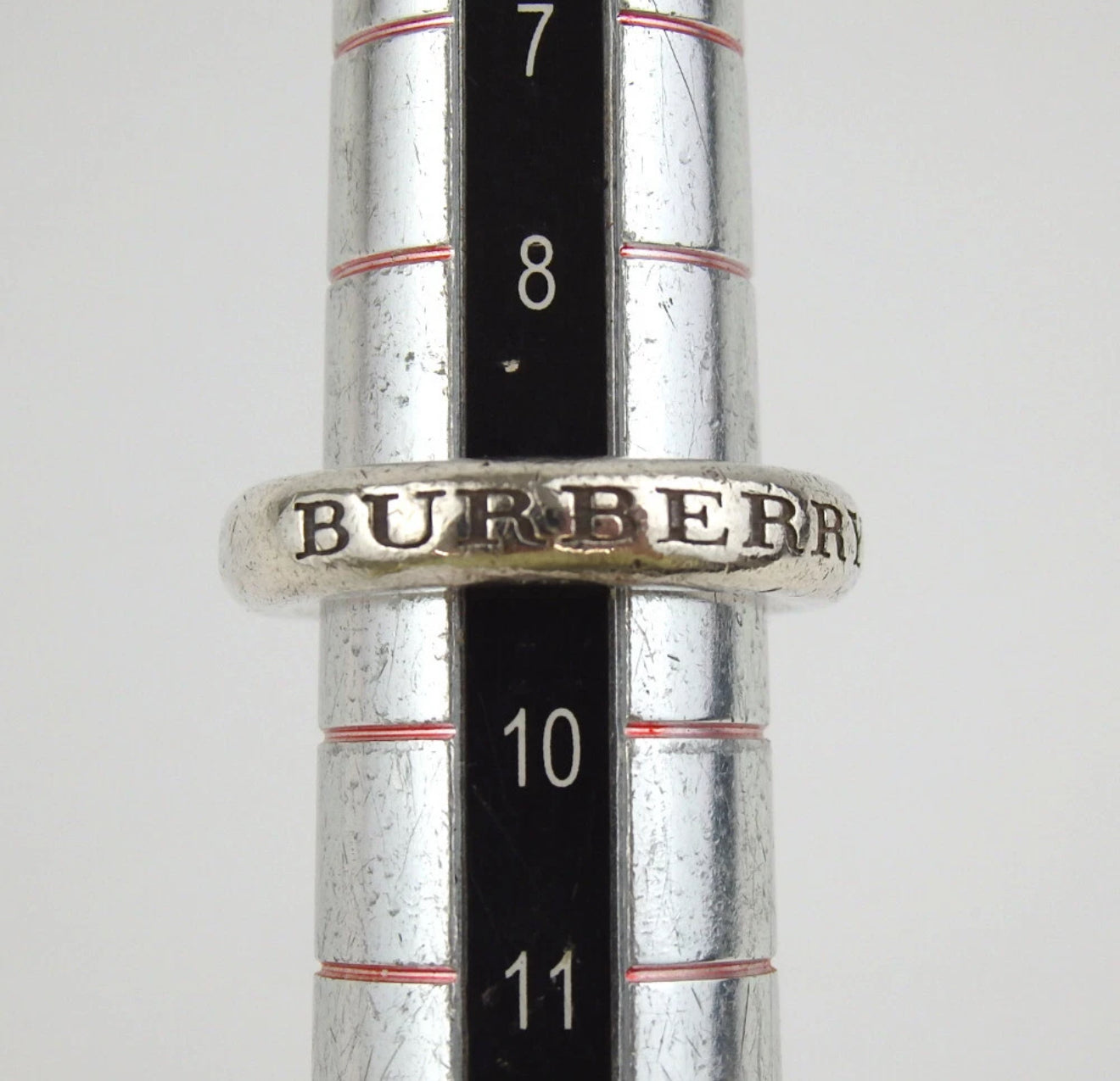 Burberry Sterling Silver Ring Size 5