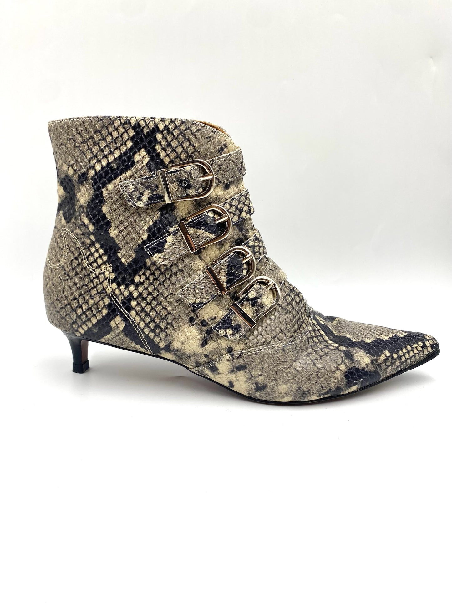 Joie Calinda Python Kitten Heel Booties Size 40
