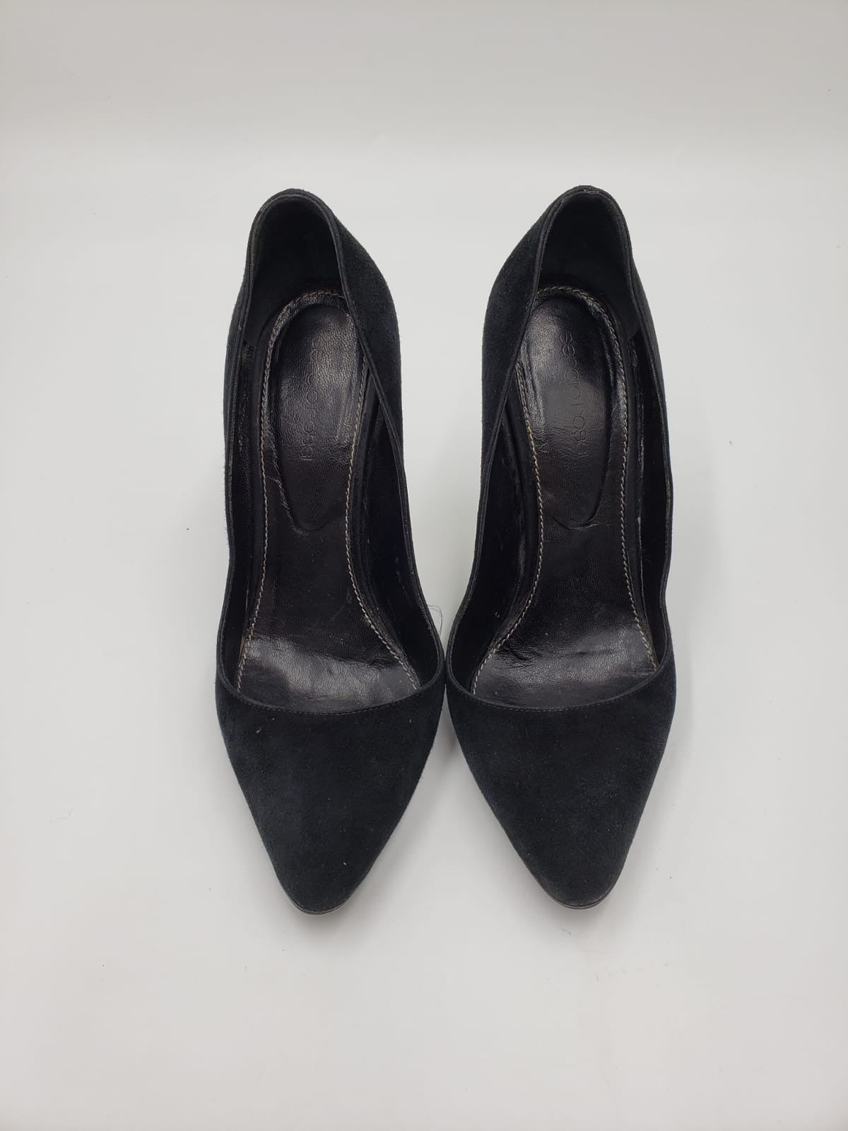 Sergio Rossi Black Suede Pumps Size 38