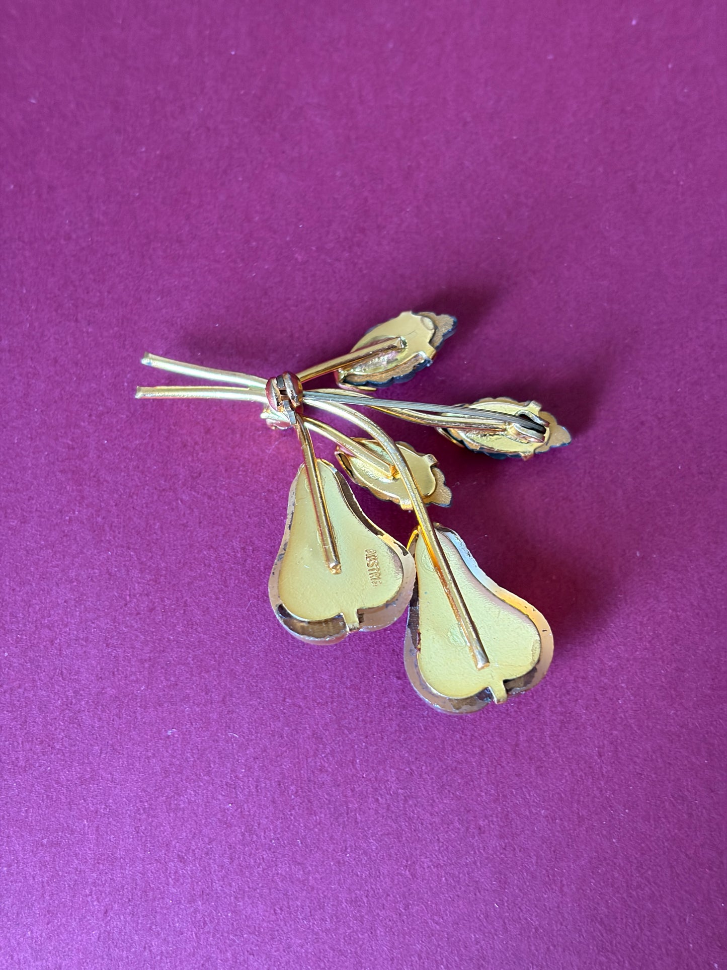 1950s Austrian Forbidden Fruit Brooch