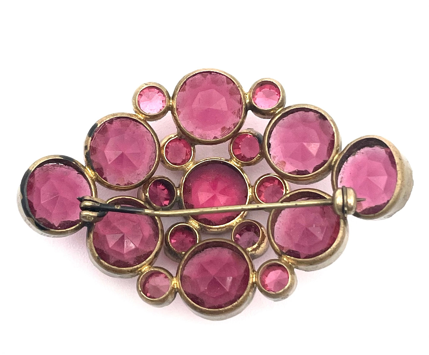 1950s Pink Cluster Brooch