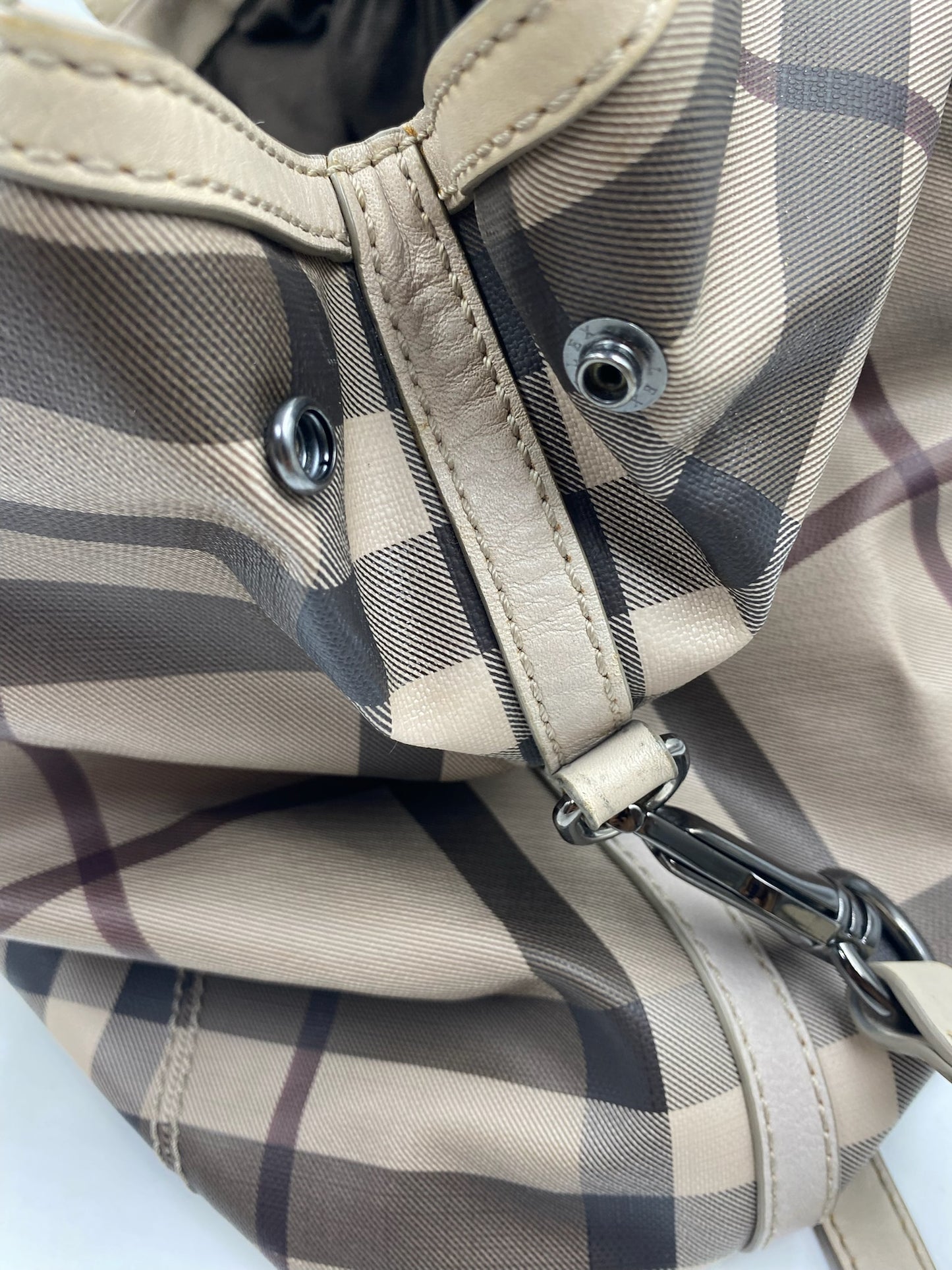 Burberry Smoked Check Diaper Bag