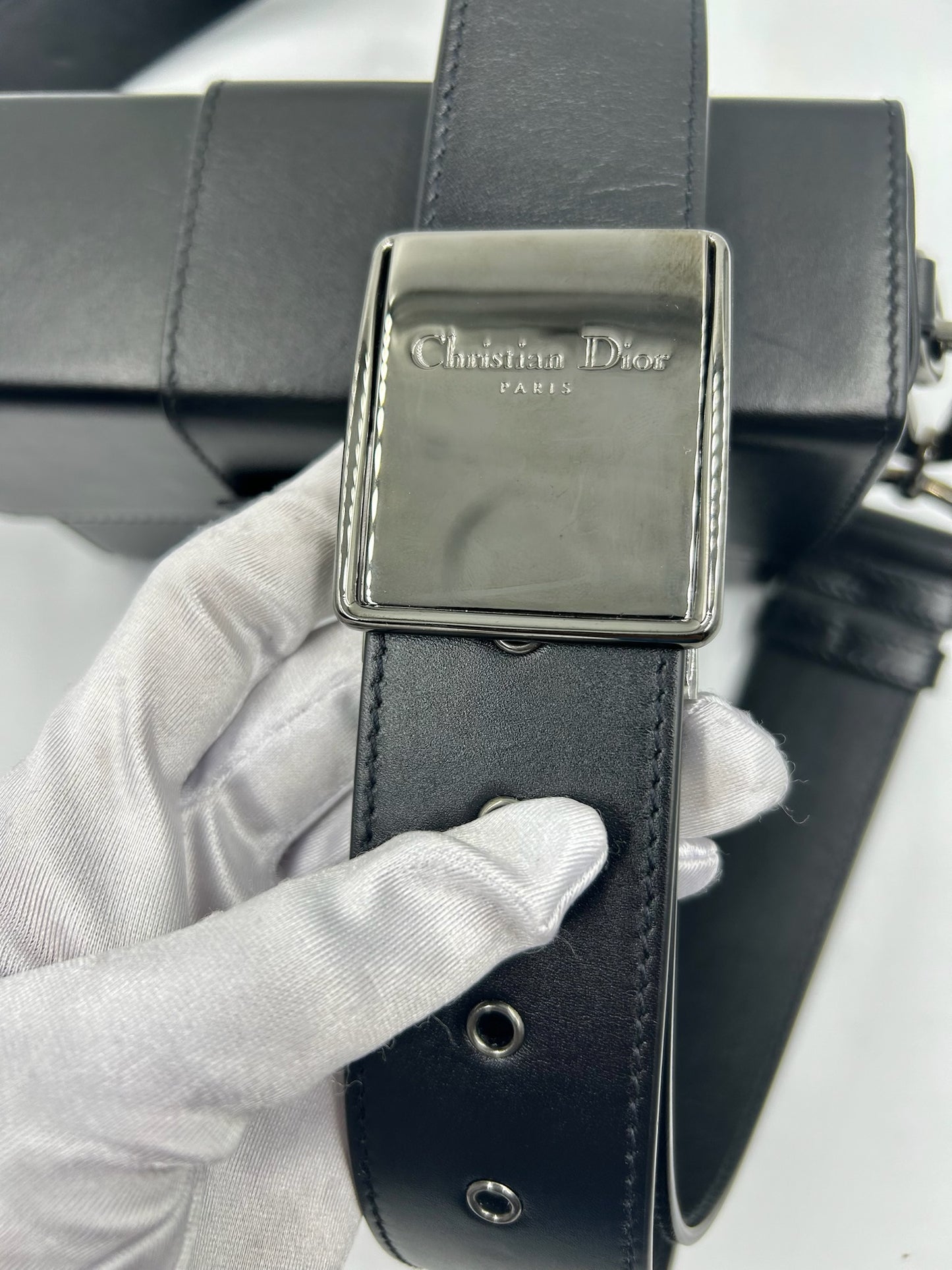 Christian Dior Black Montaigne 30 Black Bag