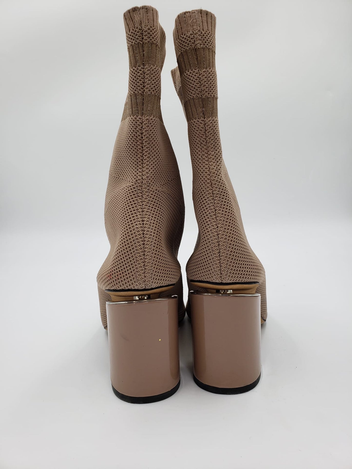 Alexander Wang Biege Knit Sock Bootie Size 39