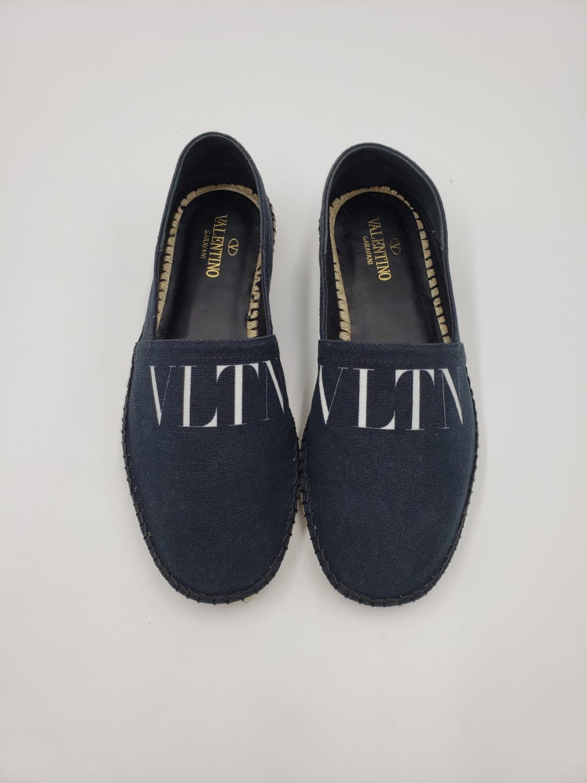 Brand New Valentino Navy Espadrille Flats Size 39