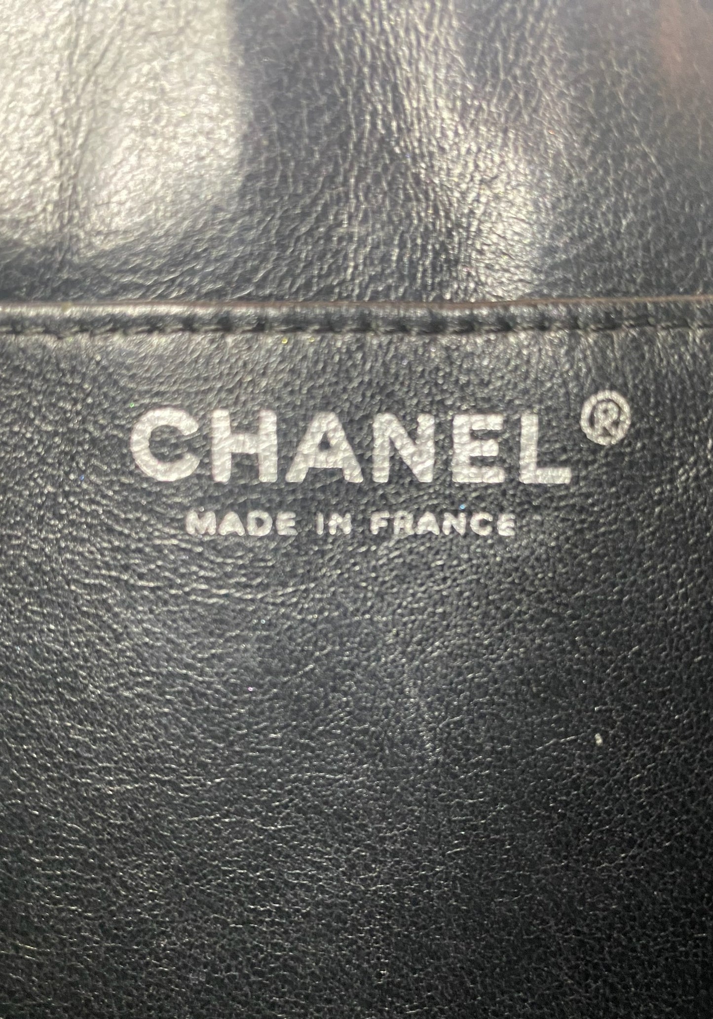 Chanel Black Leather & Patent Re-issue Mini Tote