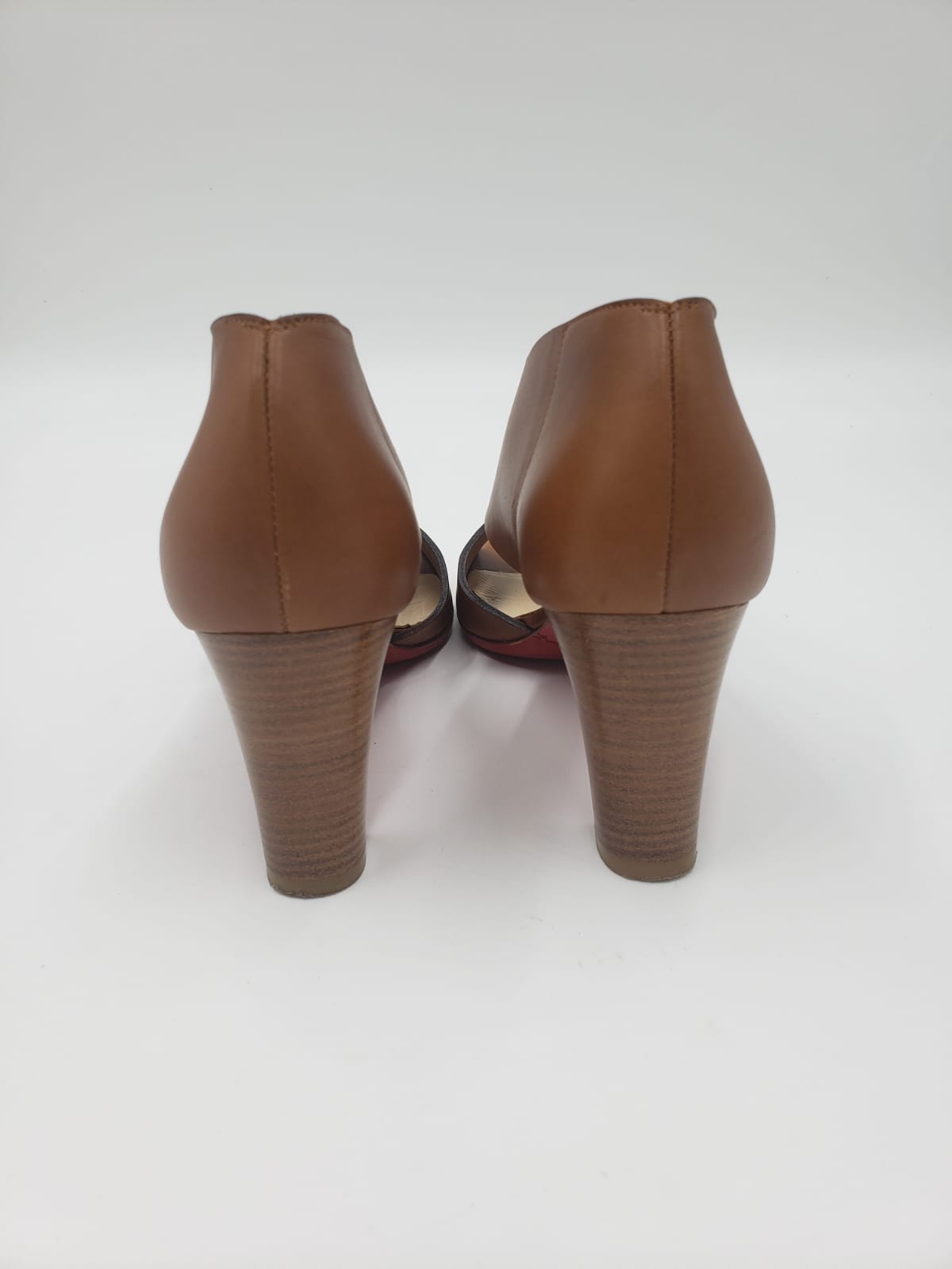Christian Louboutin Brown Leather Heels Size 35