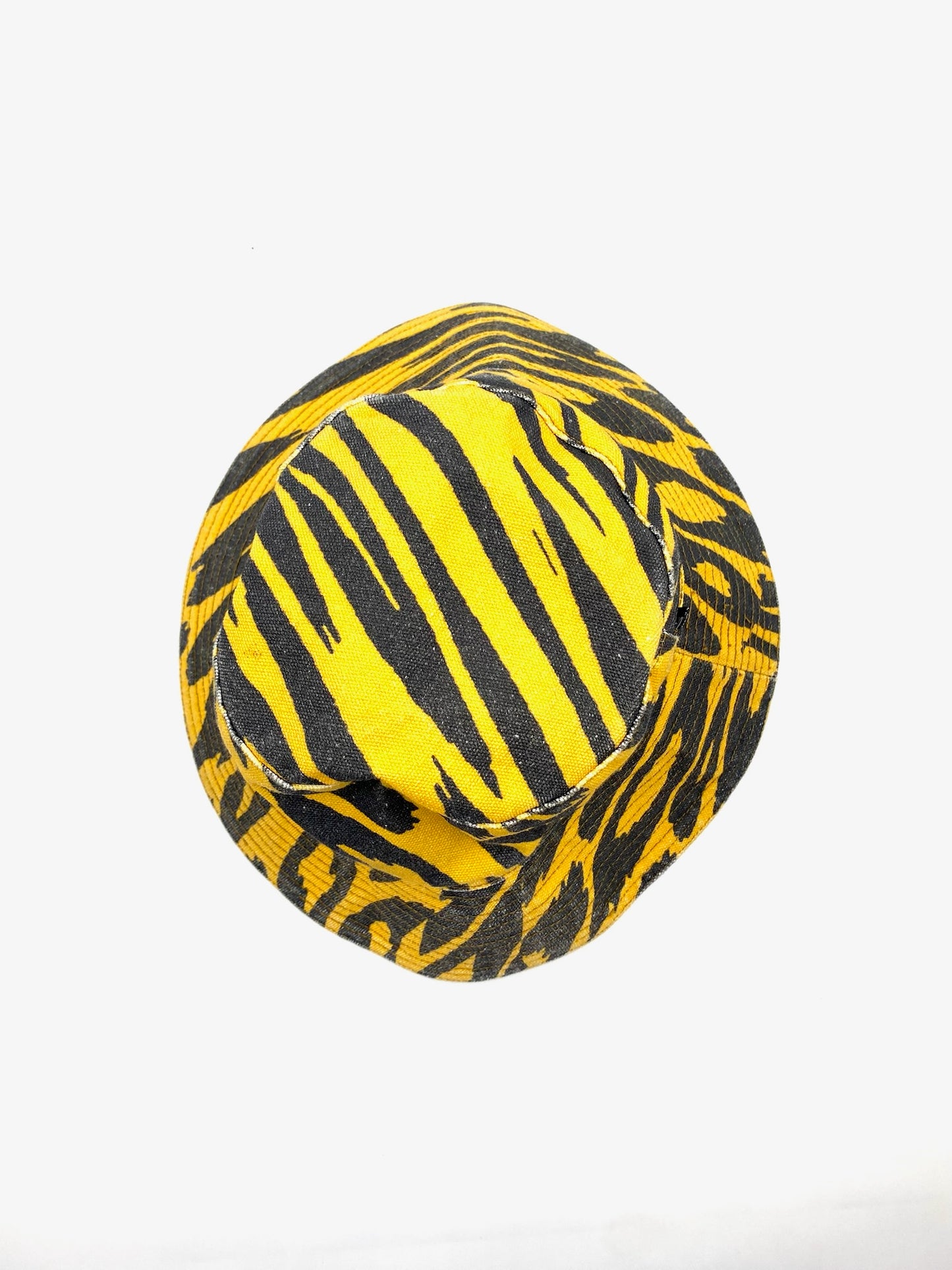 Double Rainbuu Yellow Animal Print Bucket Hat O/S
