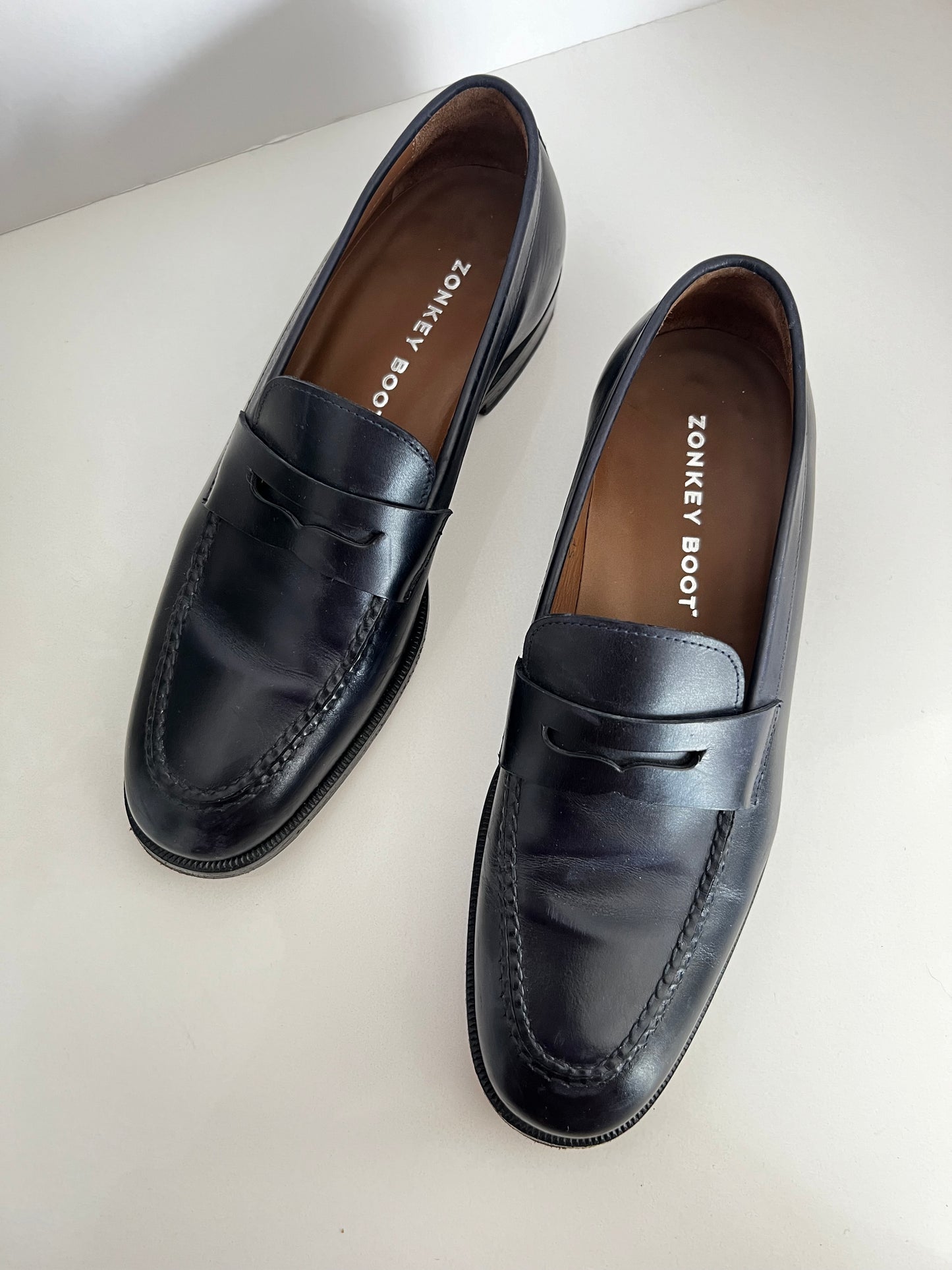 Zonkey Boots Black Penny Loafers Size 5F UK ( Men’s 6, Womens 8)
