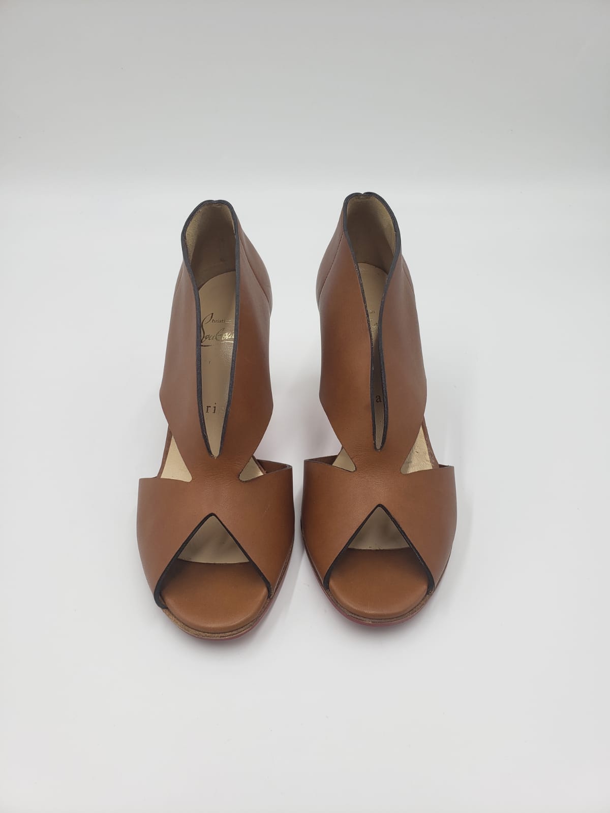 Christian Louboutin Brown Leather Heels Size 35