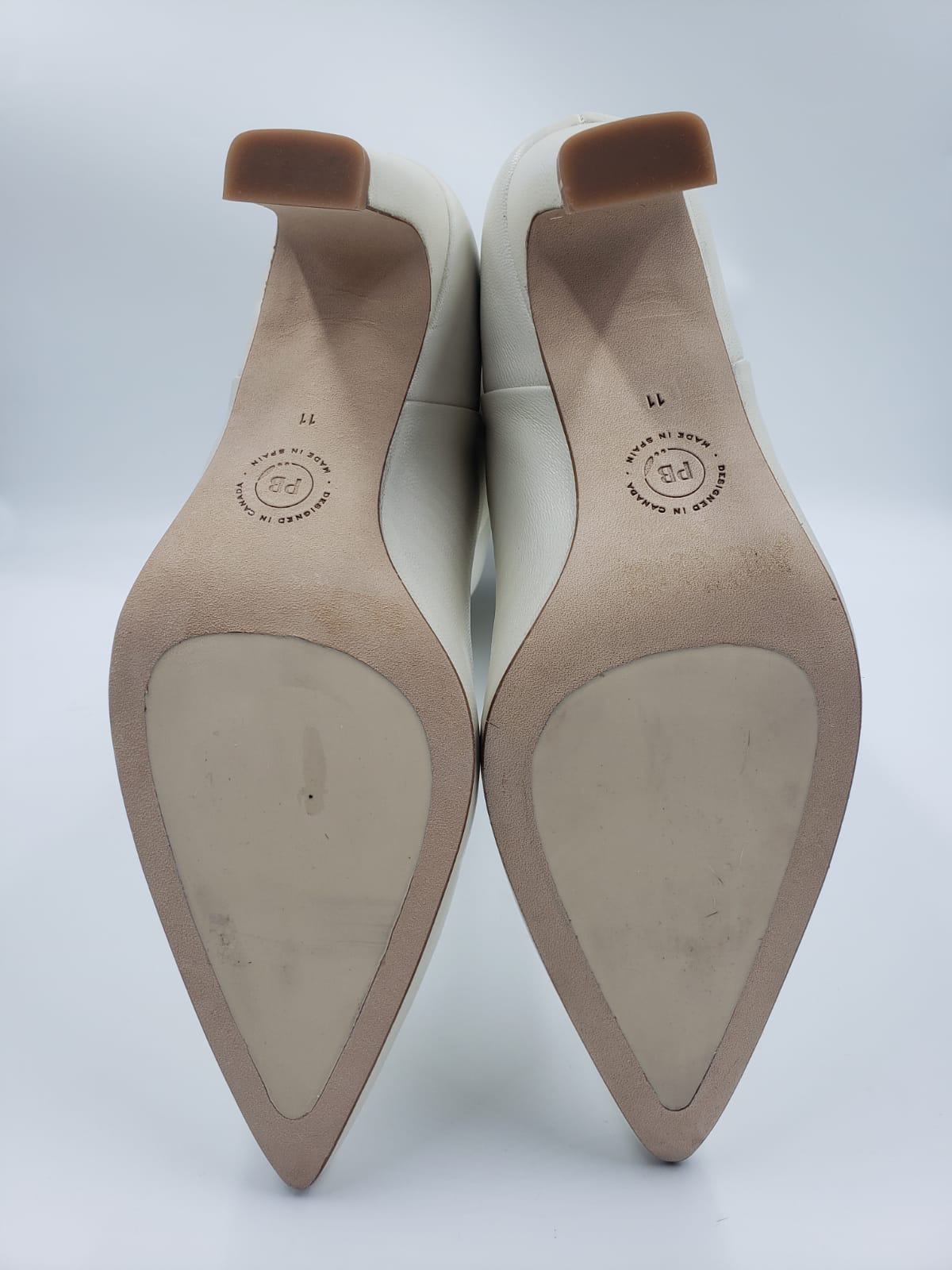 Brand New Poppy Barley Toujours White Leather Tall Boots Size 11