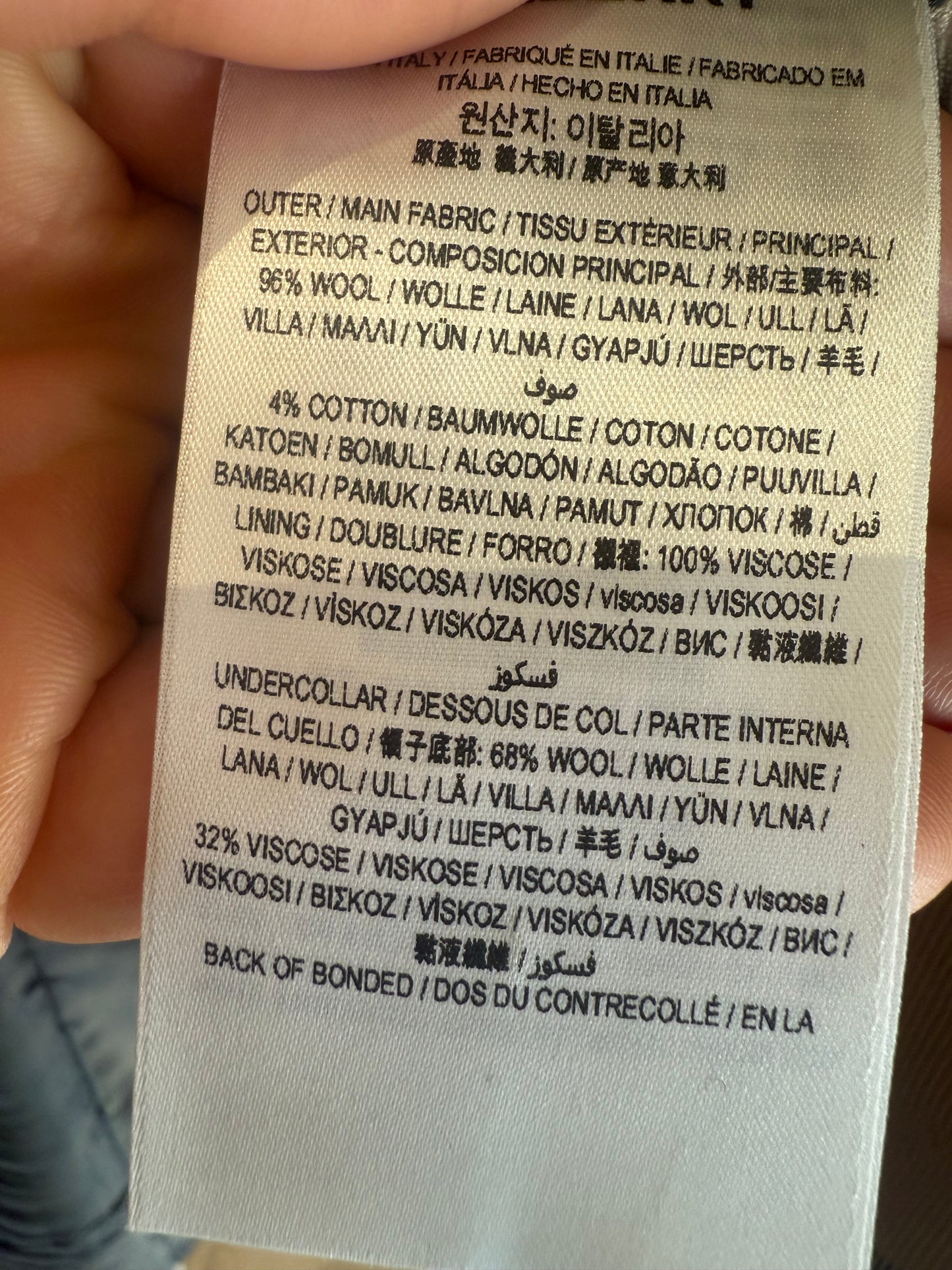 Burberry Checkered Wool Blazer Size 6