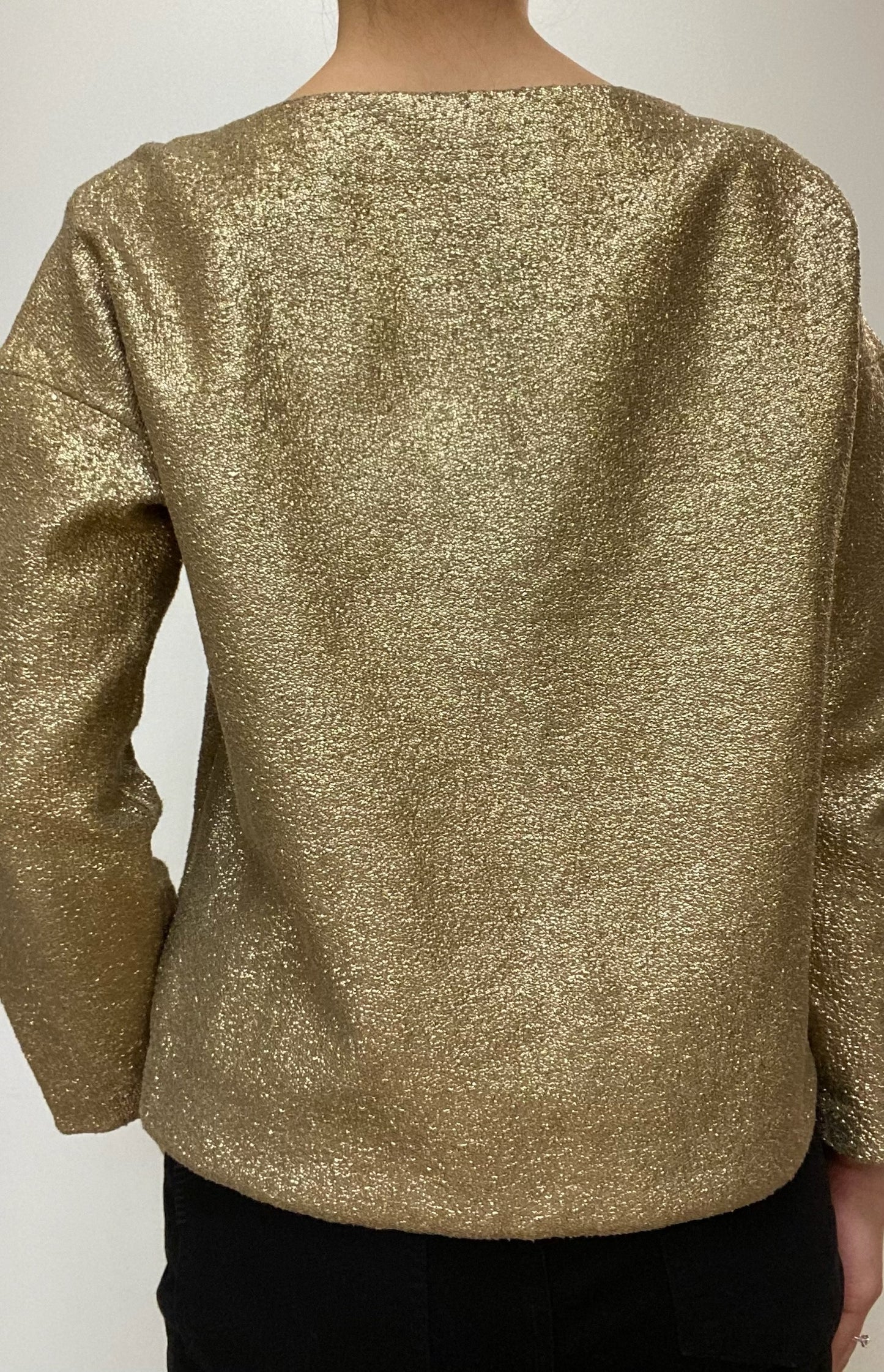 Tibi Gold Blouse Size S