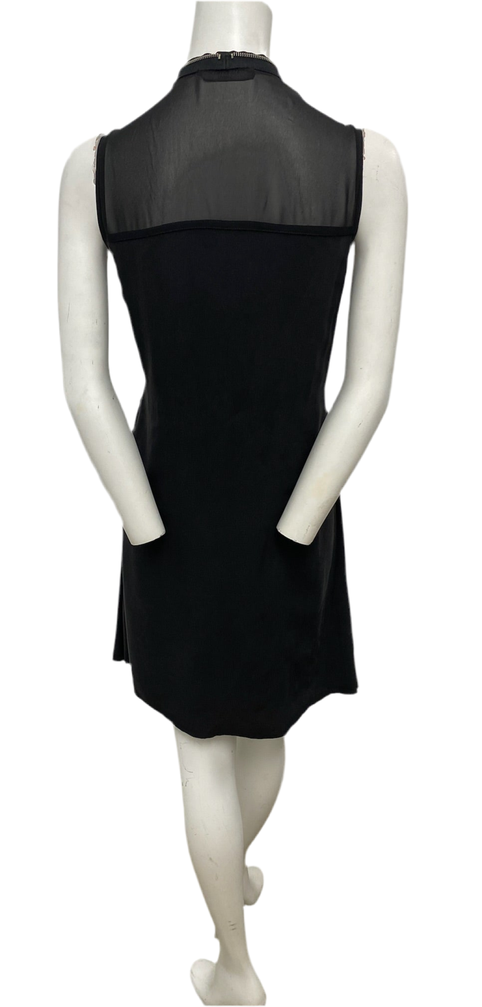 All Saints Black Silk Dress Size M