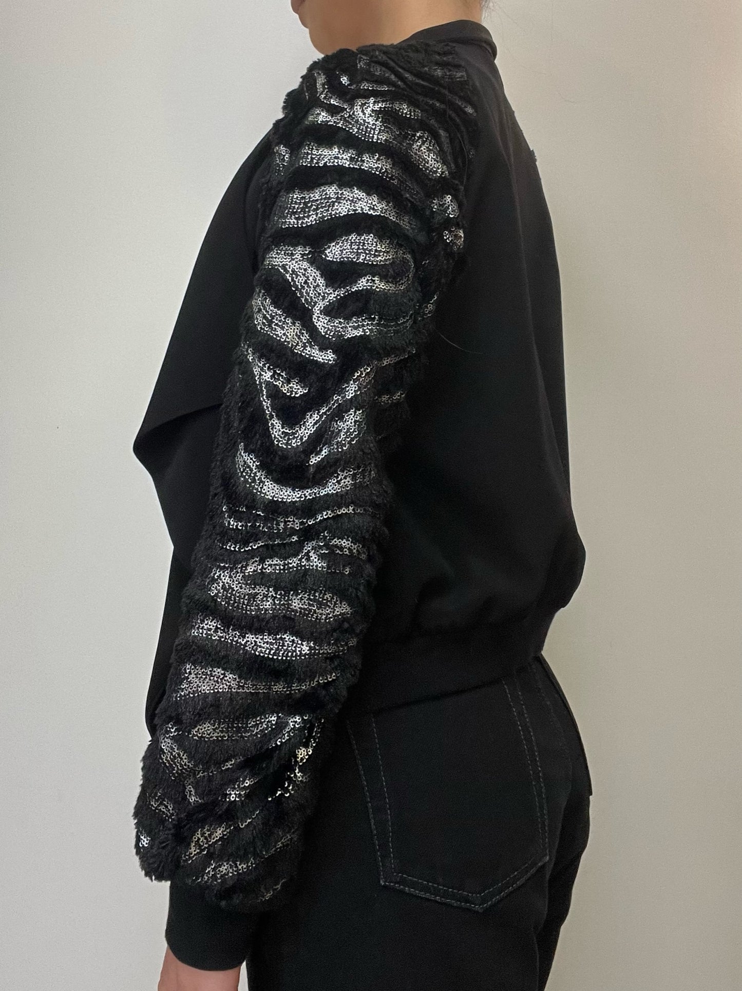BCBGeneration Black Crop Jacket Size S