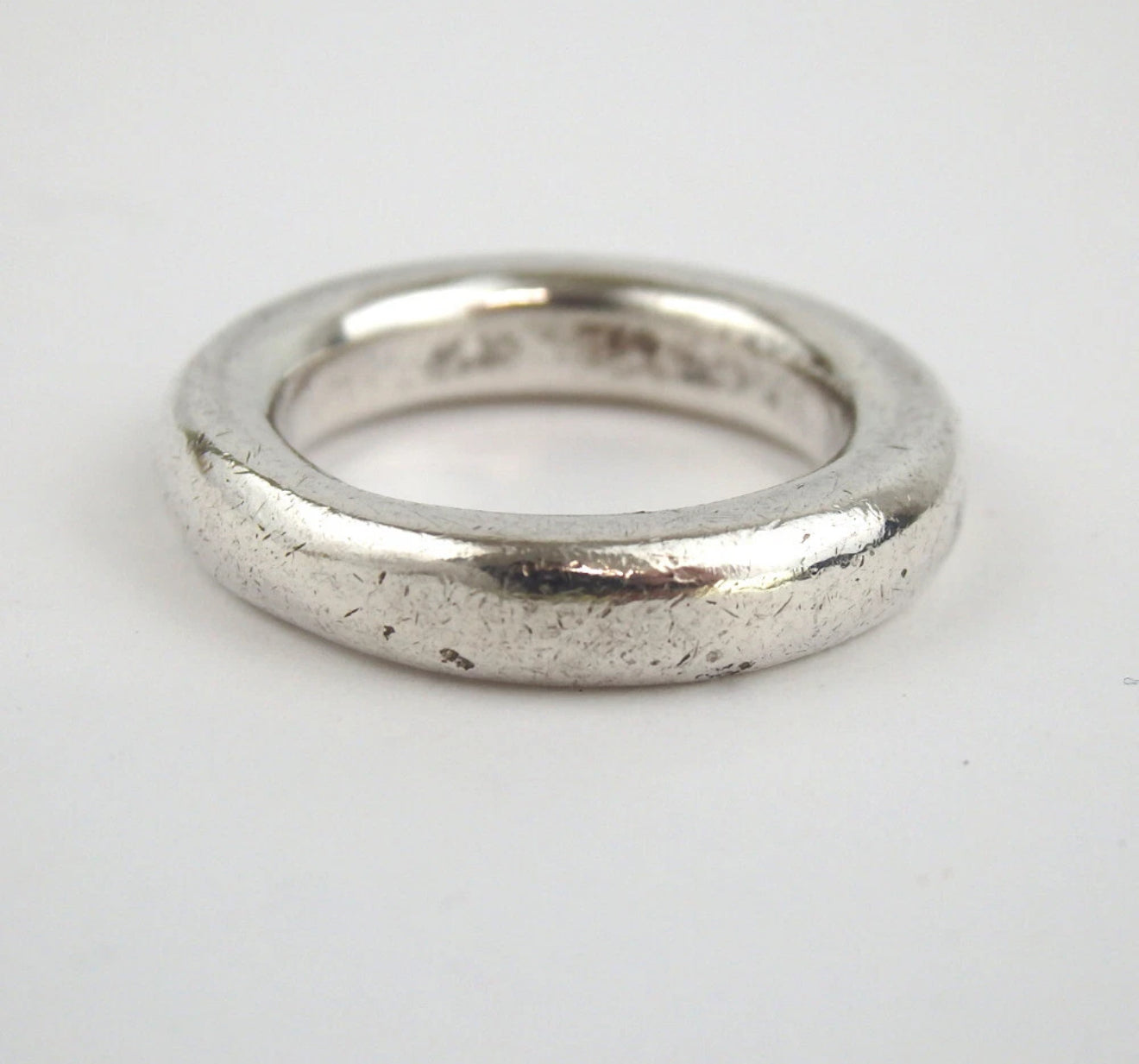 Burberry Sterling Silver Ring Size 5