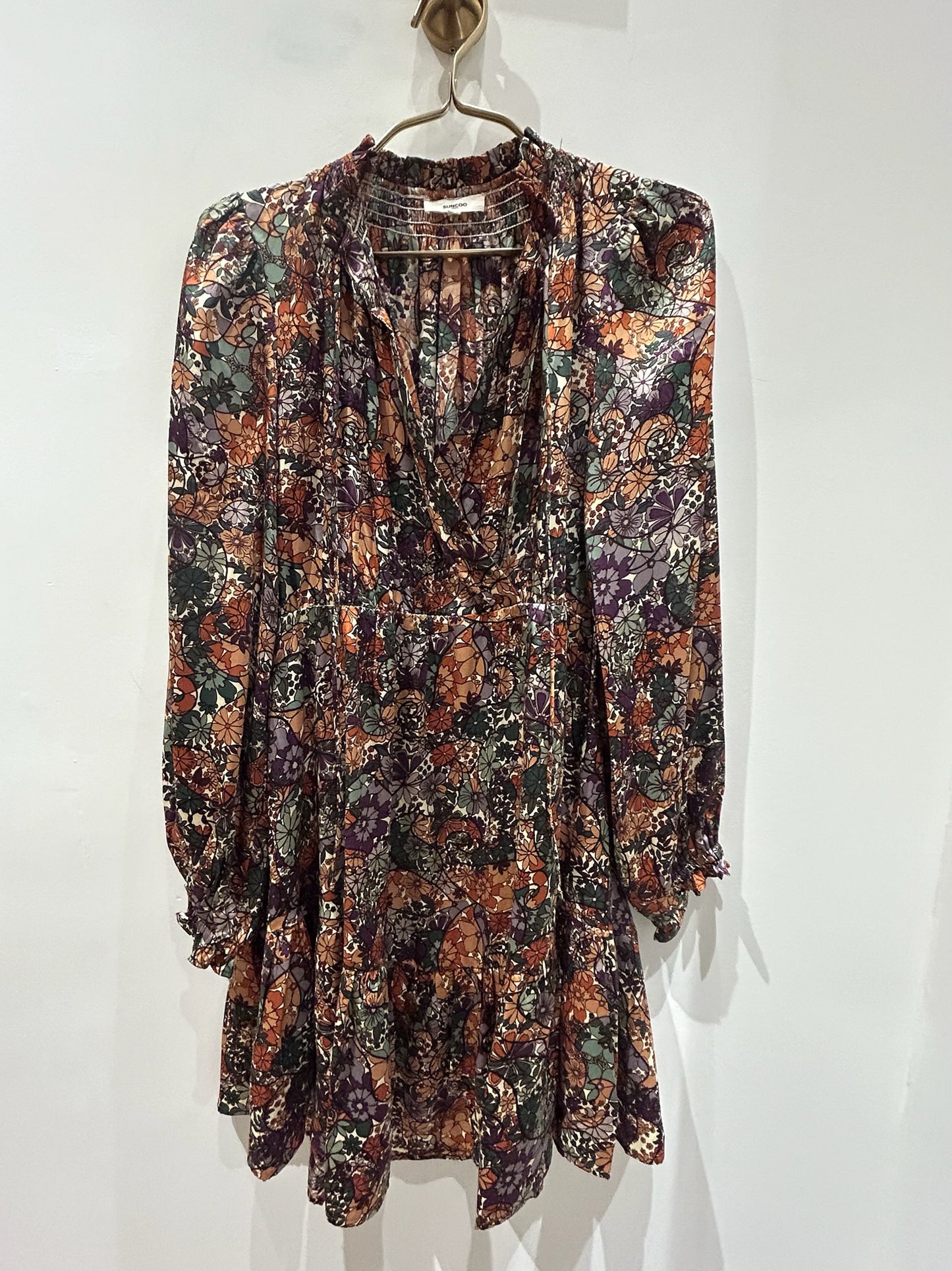 Suncoo Paris Floral Print Dress Size 1 US S