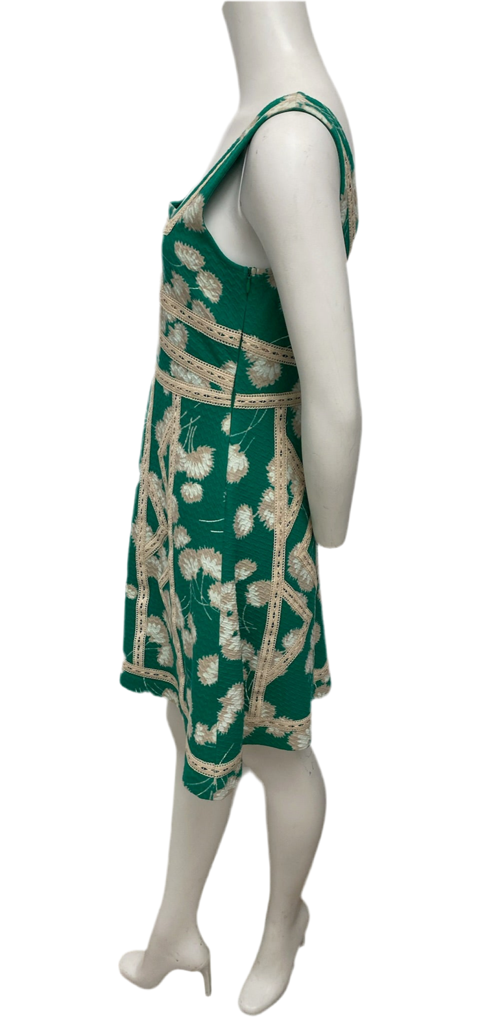 Maeve Green Print Dress Size 6