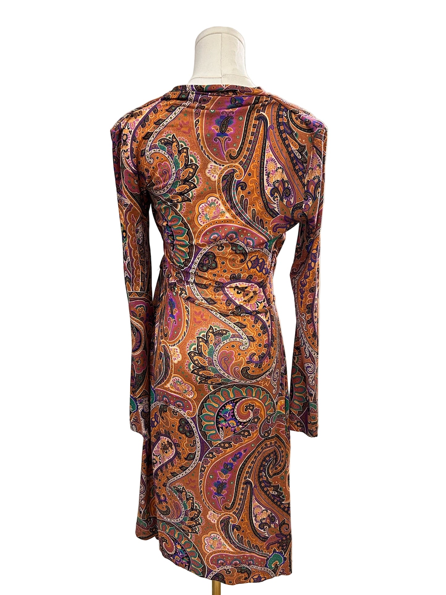 Etro Paisley Multi Color Print Dress Size 42