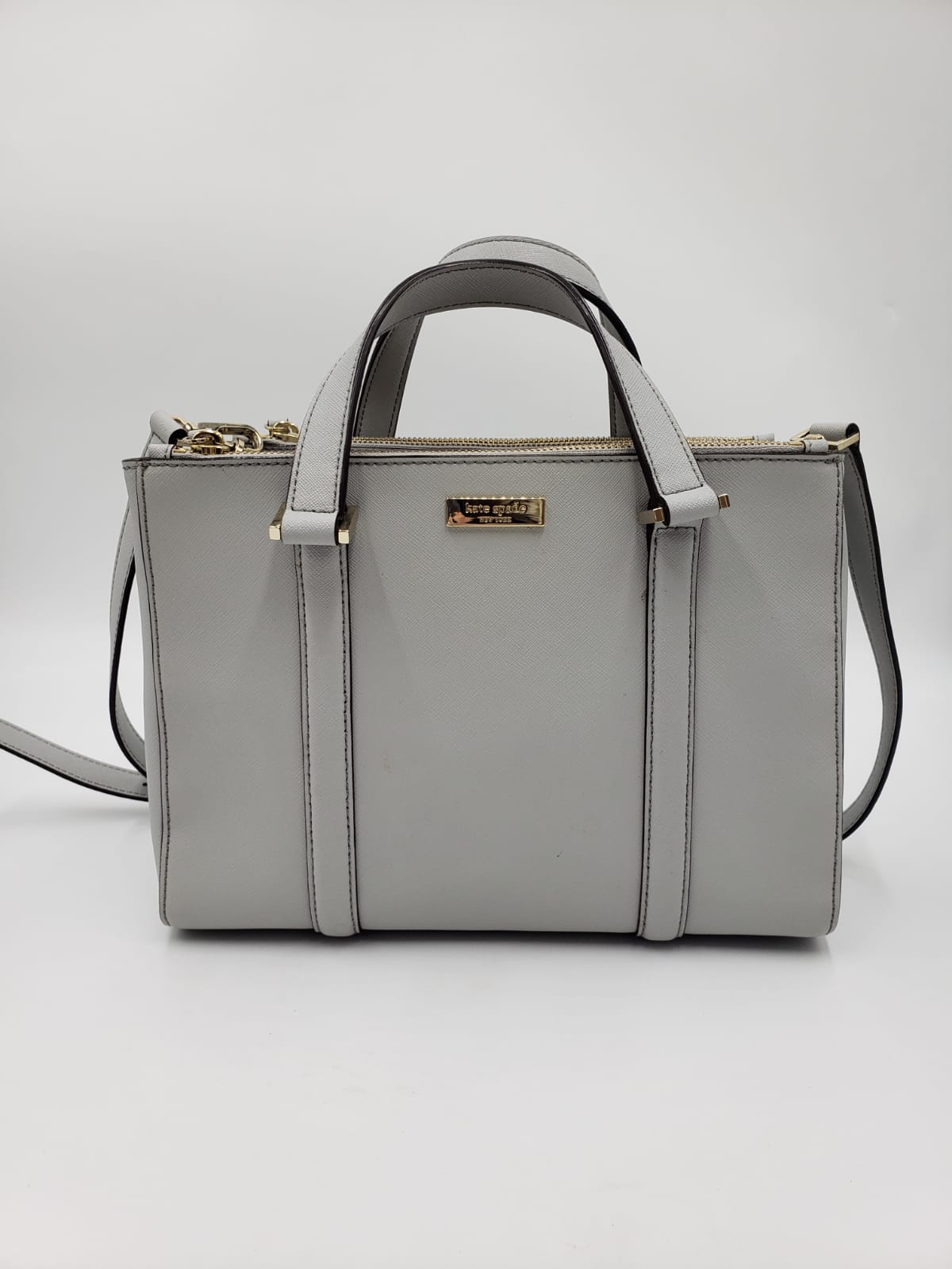 Kate Spade Grey Suffiano Tote