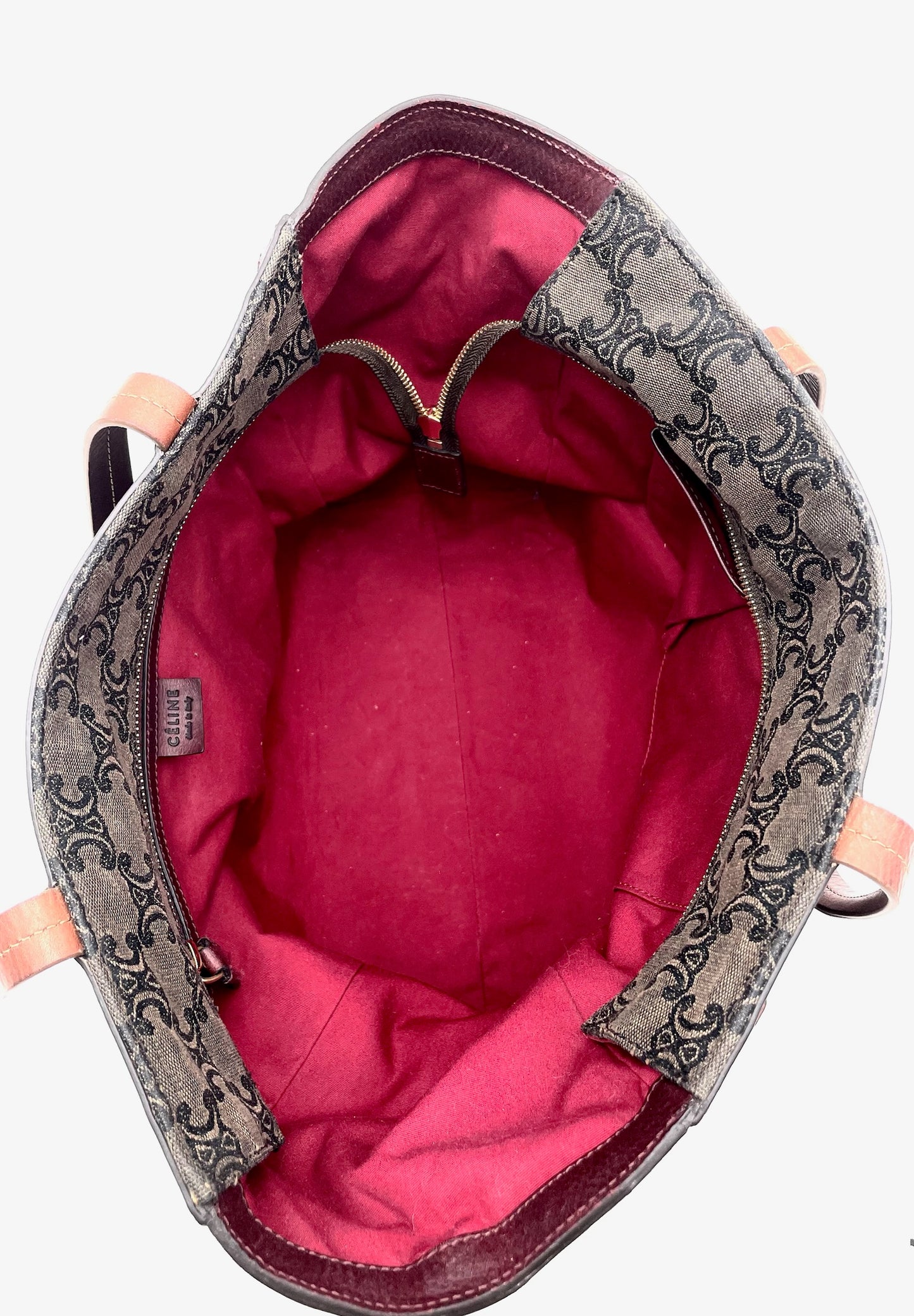 Vintage Celine Triomphe Macadam Canvas Tote