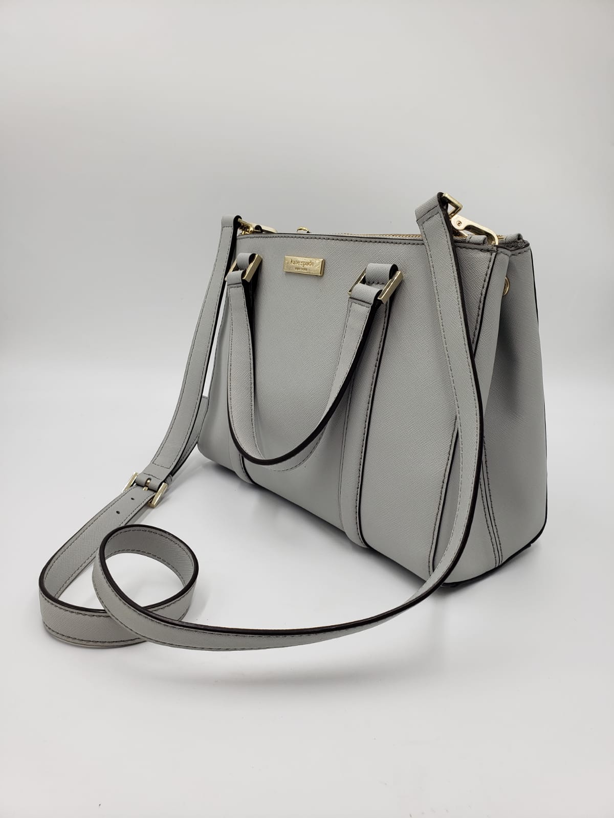 Kate Spade Grey Suffiano Tote