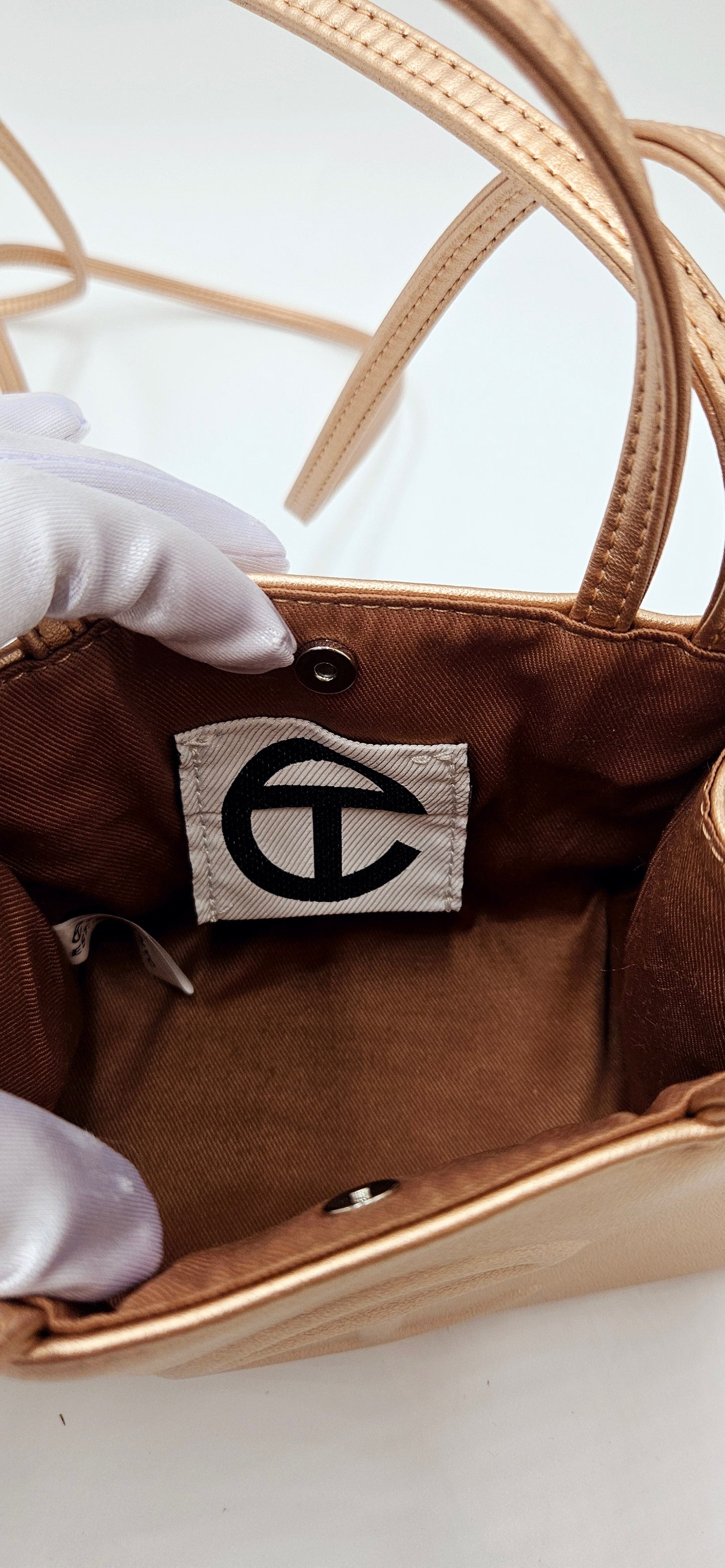 New Telfar Rose Gold Mini Bag