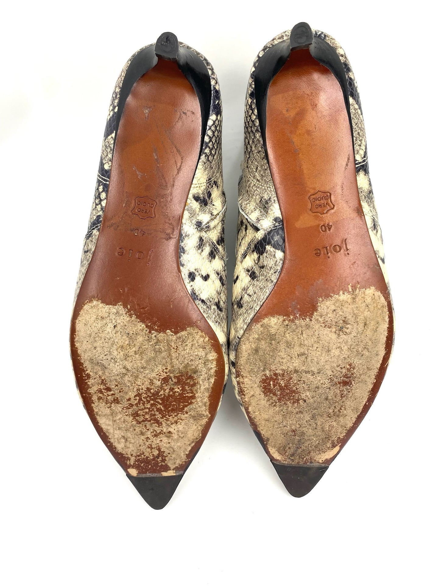 Joie Calinda Python Kitten Heel Booties Size 40