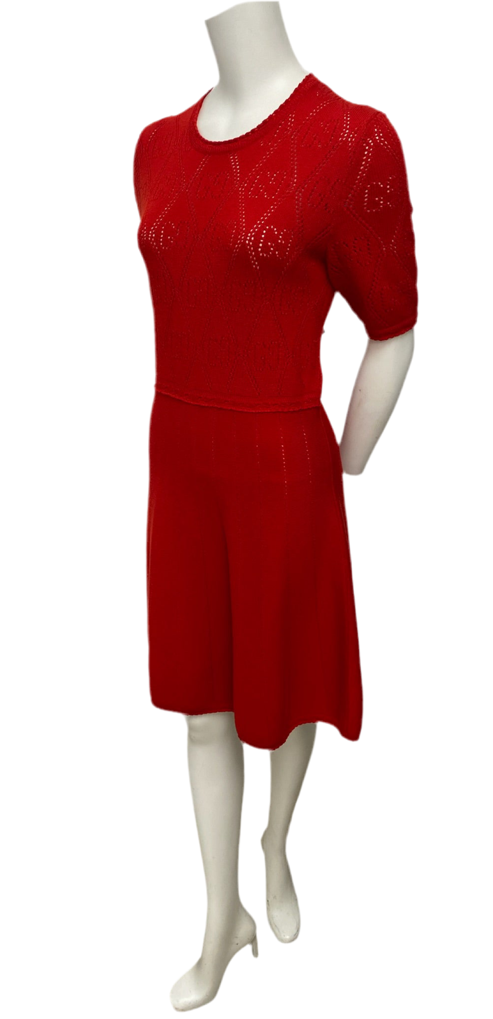 Gucci Red Wool Dress Size M