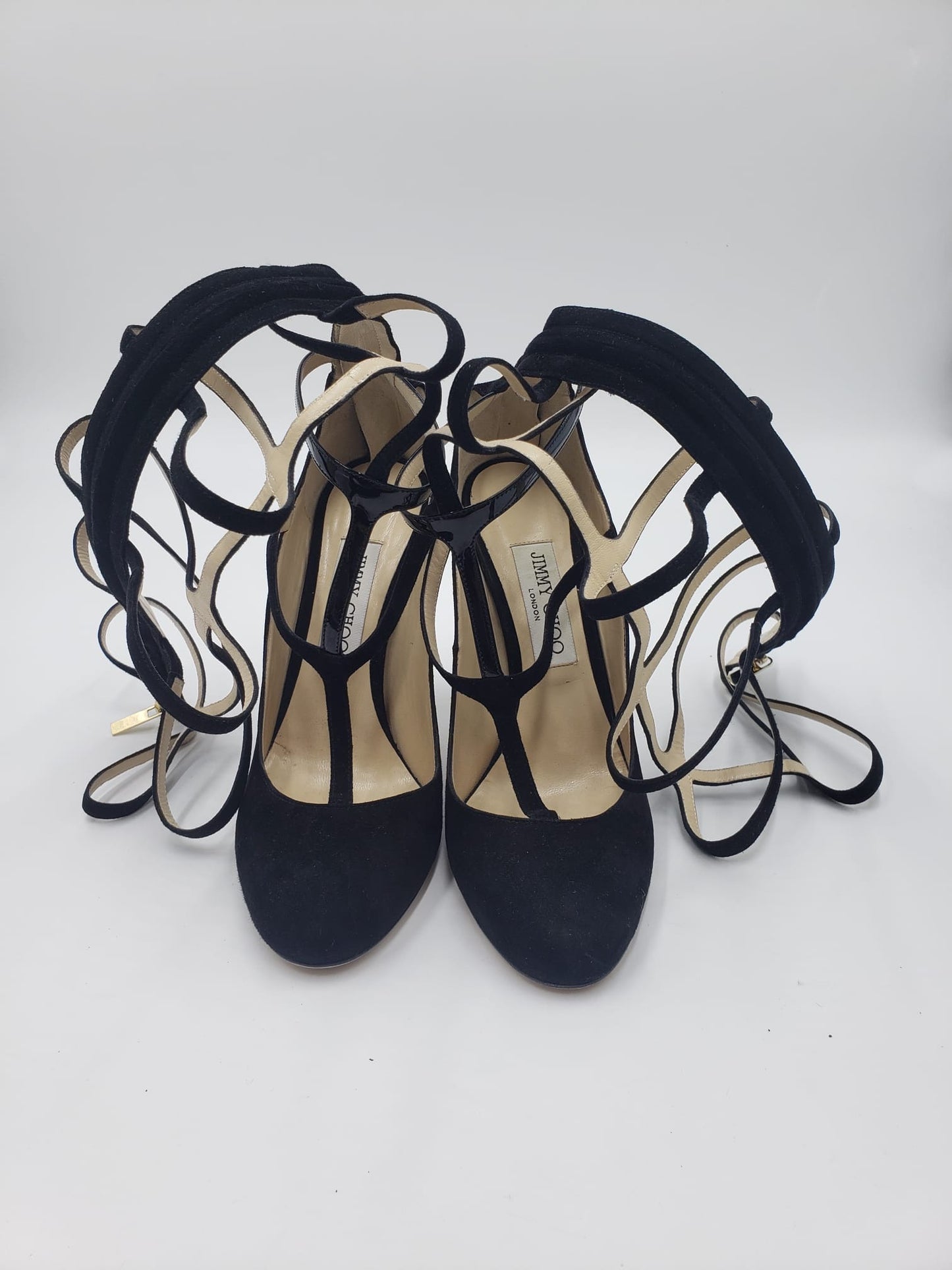 Brand New Jimmy Choo Dali 110 Black Suede Boots Size 38.5