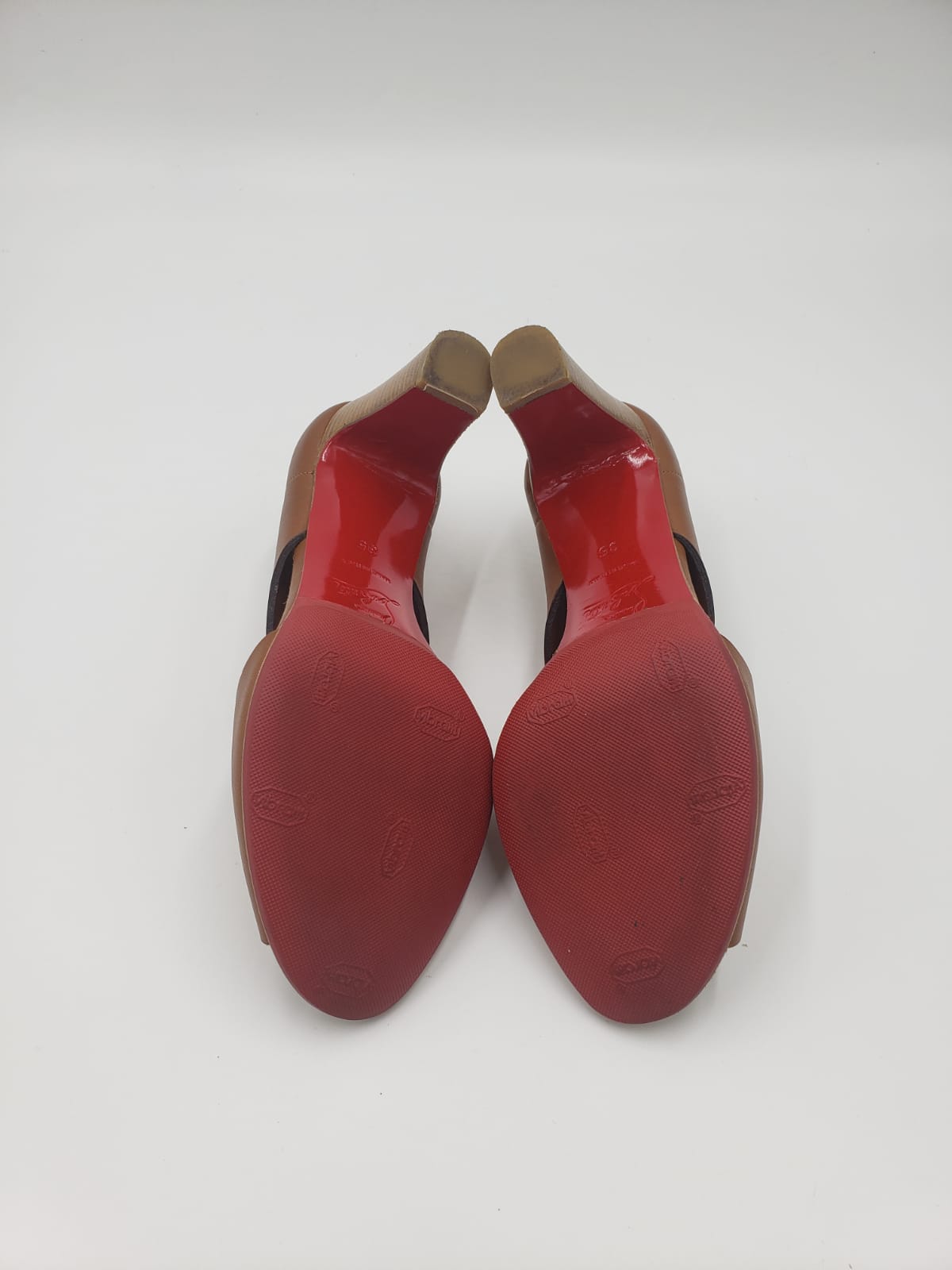 Christian Louboutin Brown Leather Heels Size 35