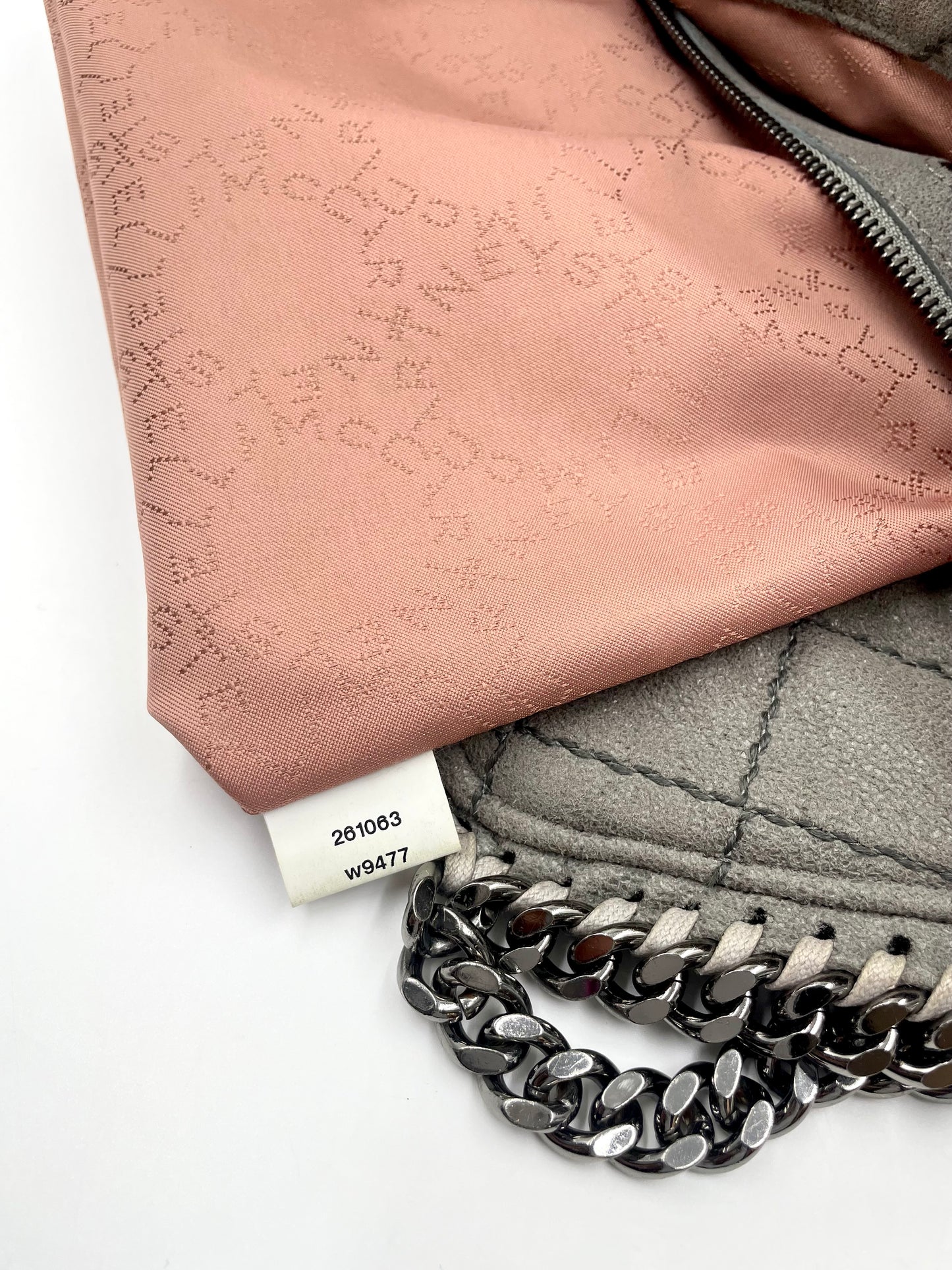Stella McCartney Falabella Grey Quilted Chain Bag