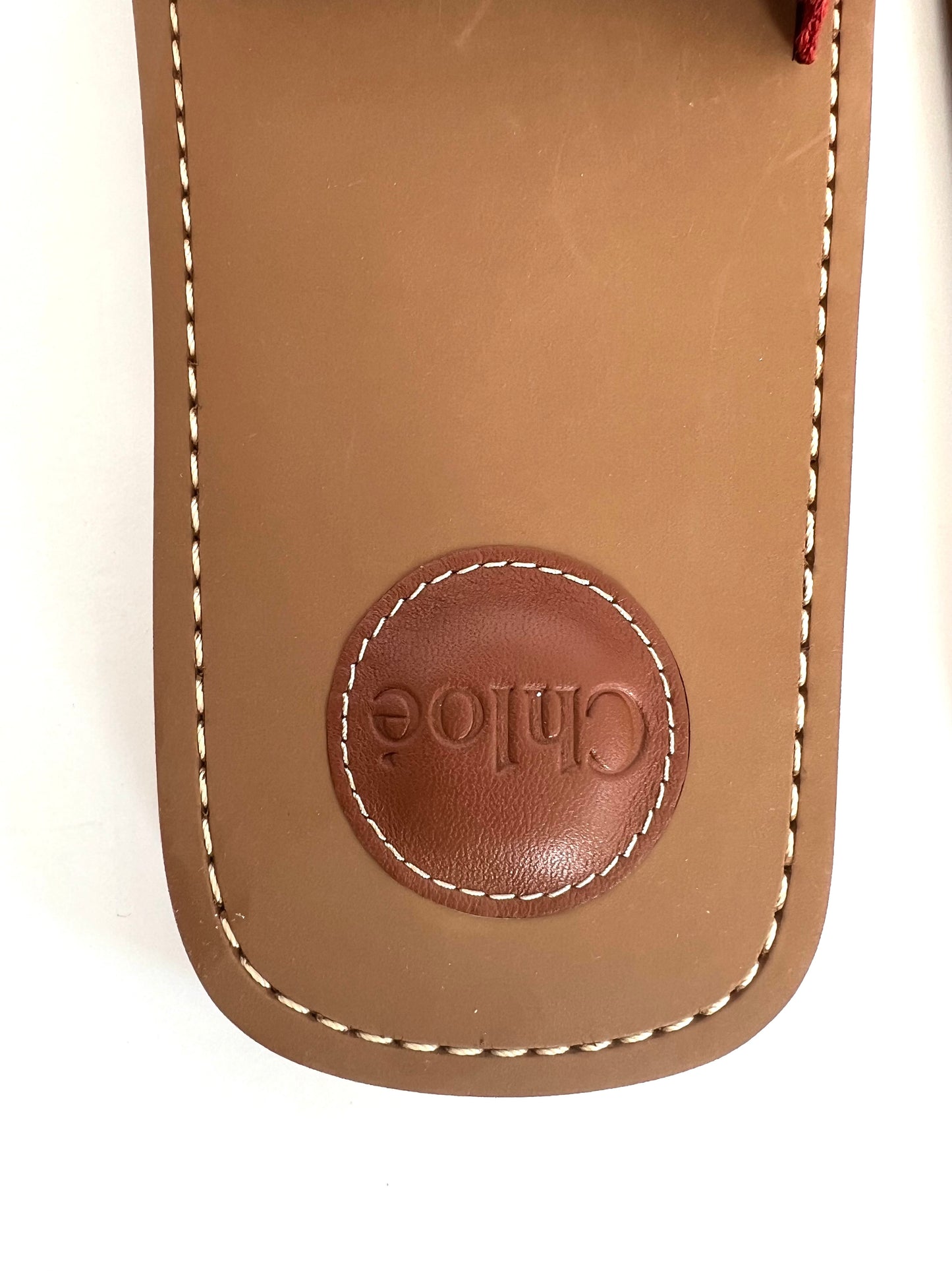 Brand New Chloe TerraCotta Red Woody Slides Size 42