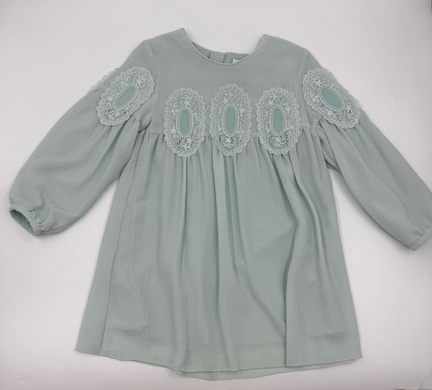 Chloe Kids Mint Green Crepe Dress Size 5
