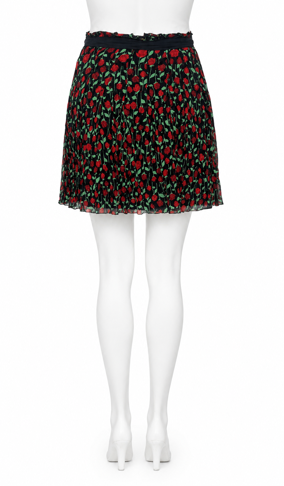 The Kooples Floral Multicolor Mini Silk Skirt Size 2