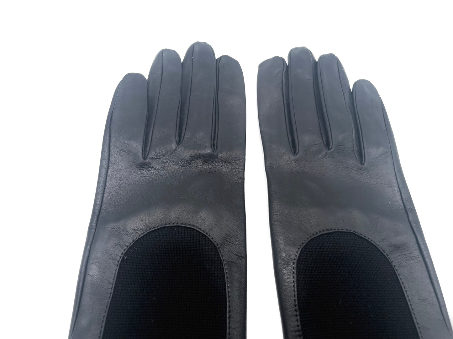 Gala Nappa Leather & Cashmere Gloves Size 7.5
