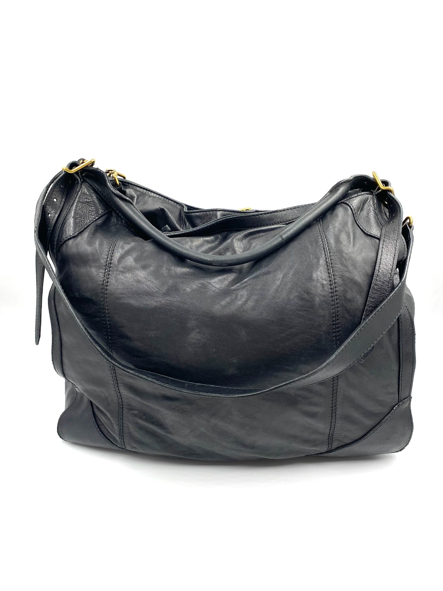 Burberry Black Large Leather Handbag